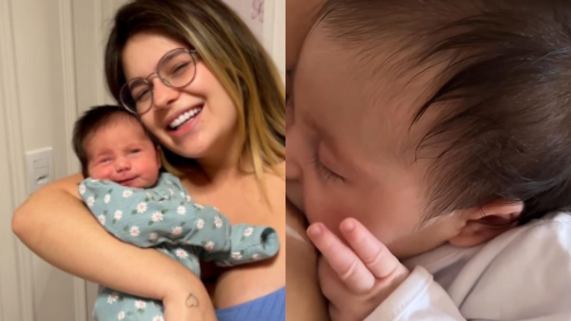 Viih Tube surge amamentando a filha Lua, e se derrete pelo momento: “Tão fofo!”