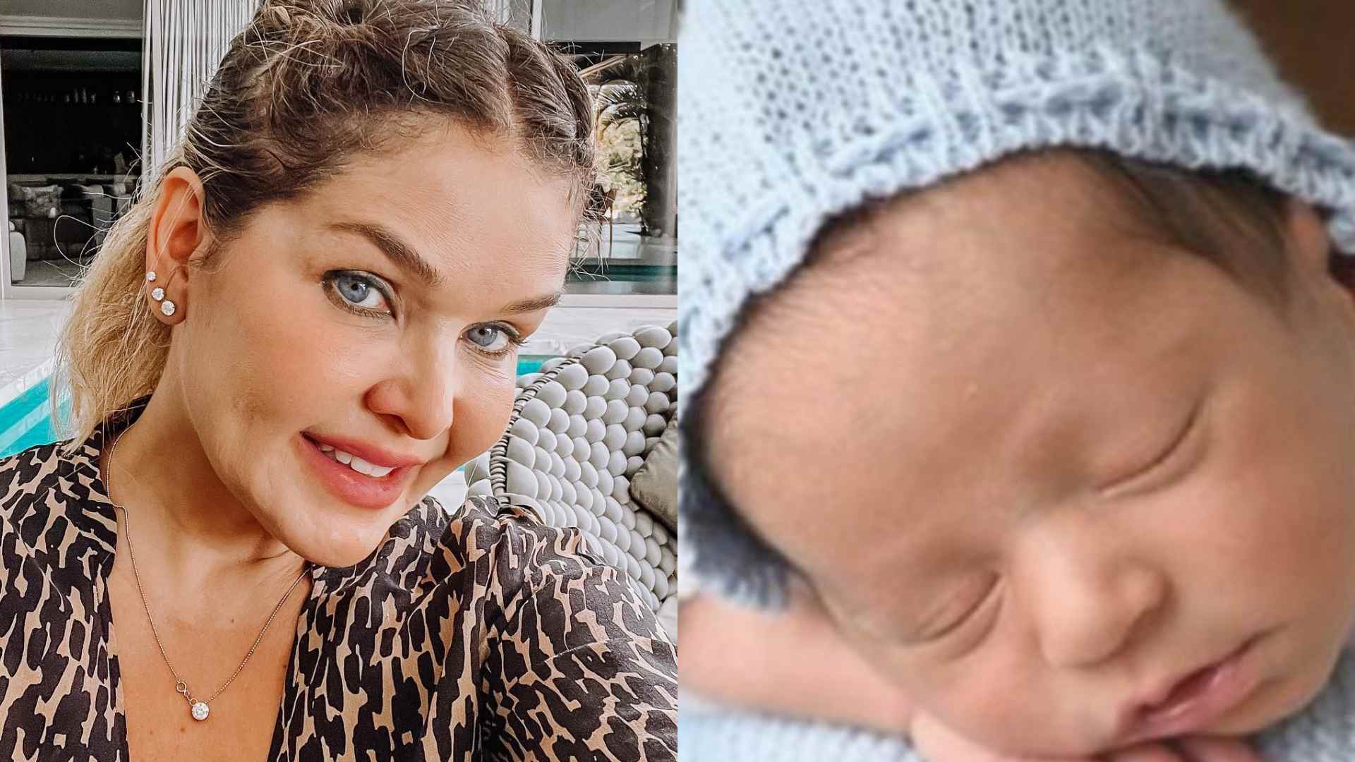 Andréa Mota, viúva do cantor Leandro, encanta ao mostrar clique inédito do filho recém-nascido
