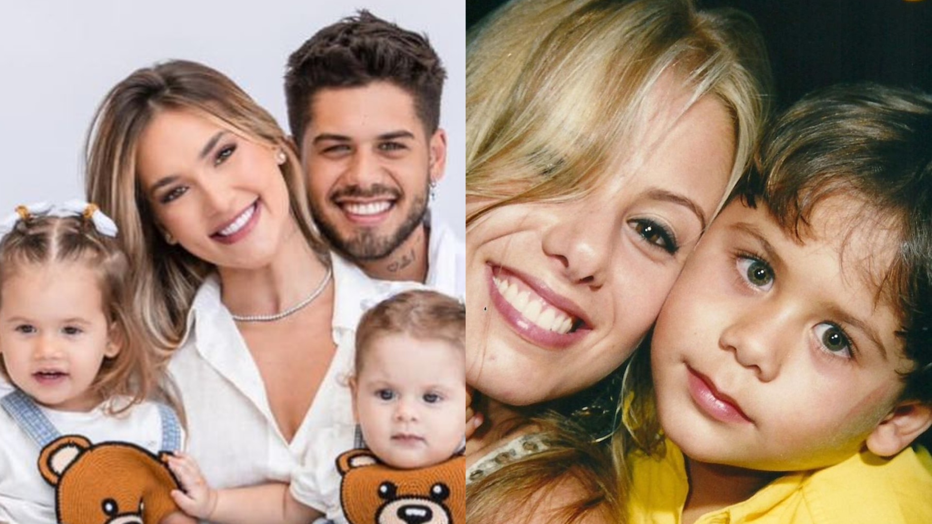 Zé Felipe se declara para a mulher, Virginia Fonseca, e Poliana Rocha: ”Feliz Dia das Mães”