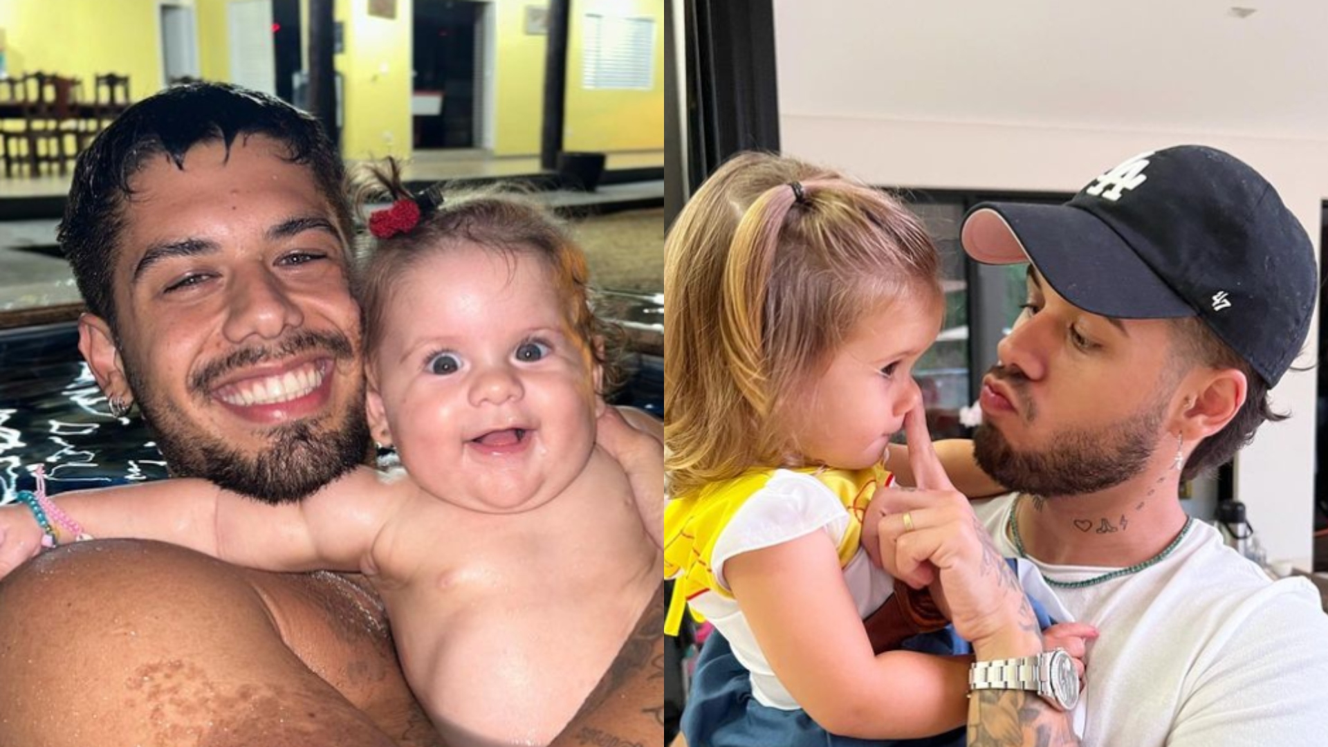 Zé Felipe faz novas tatuagens para homenagear às filhas Maria Flor e Maria Alice; veja
