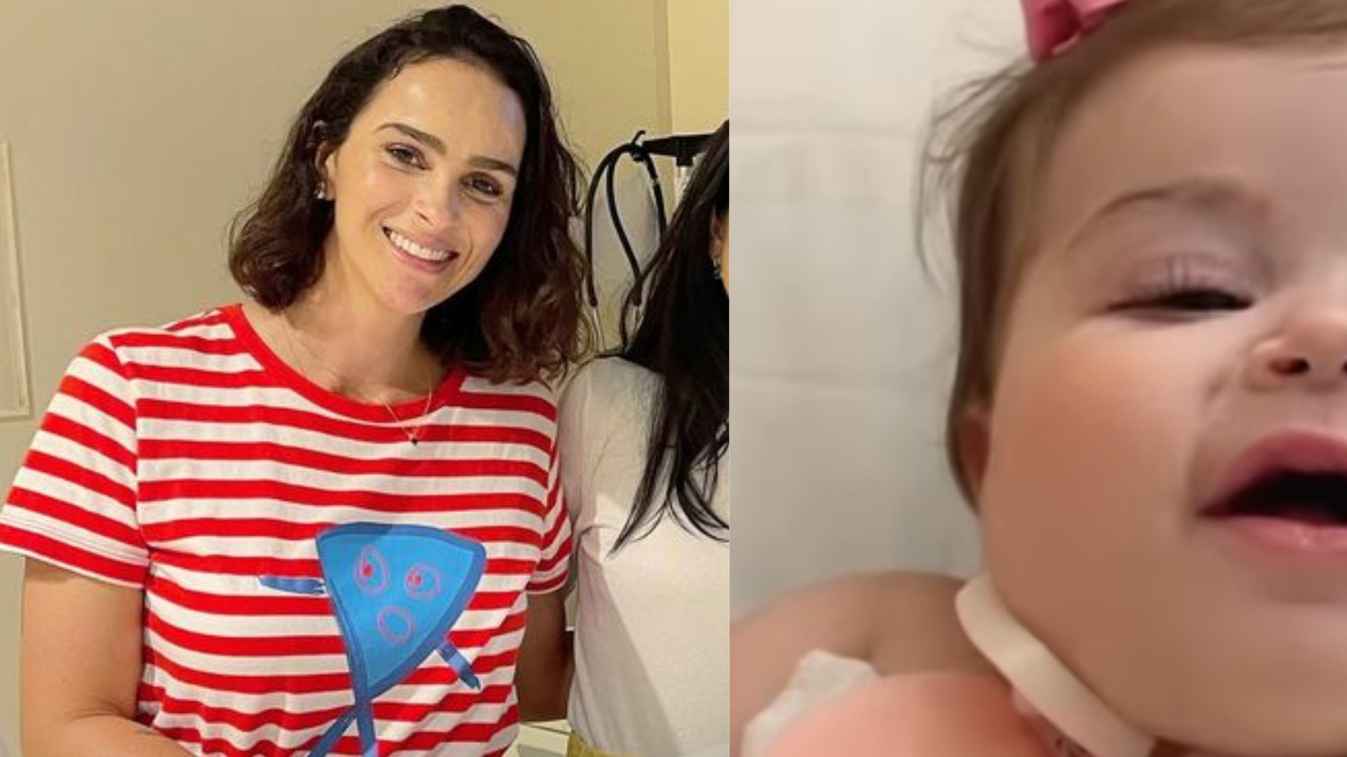 Leticia Cazarré compartilha clique de Maria Guilhermina sorrindo e seguidores se derretem