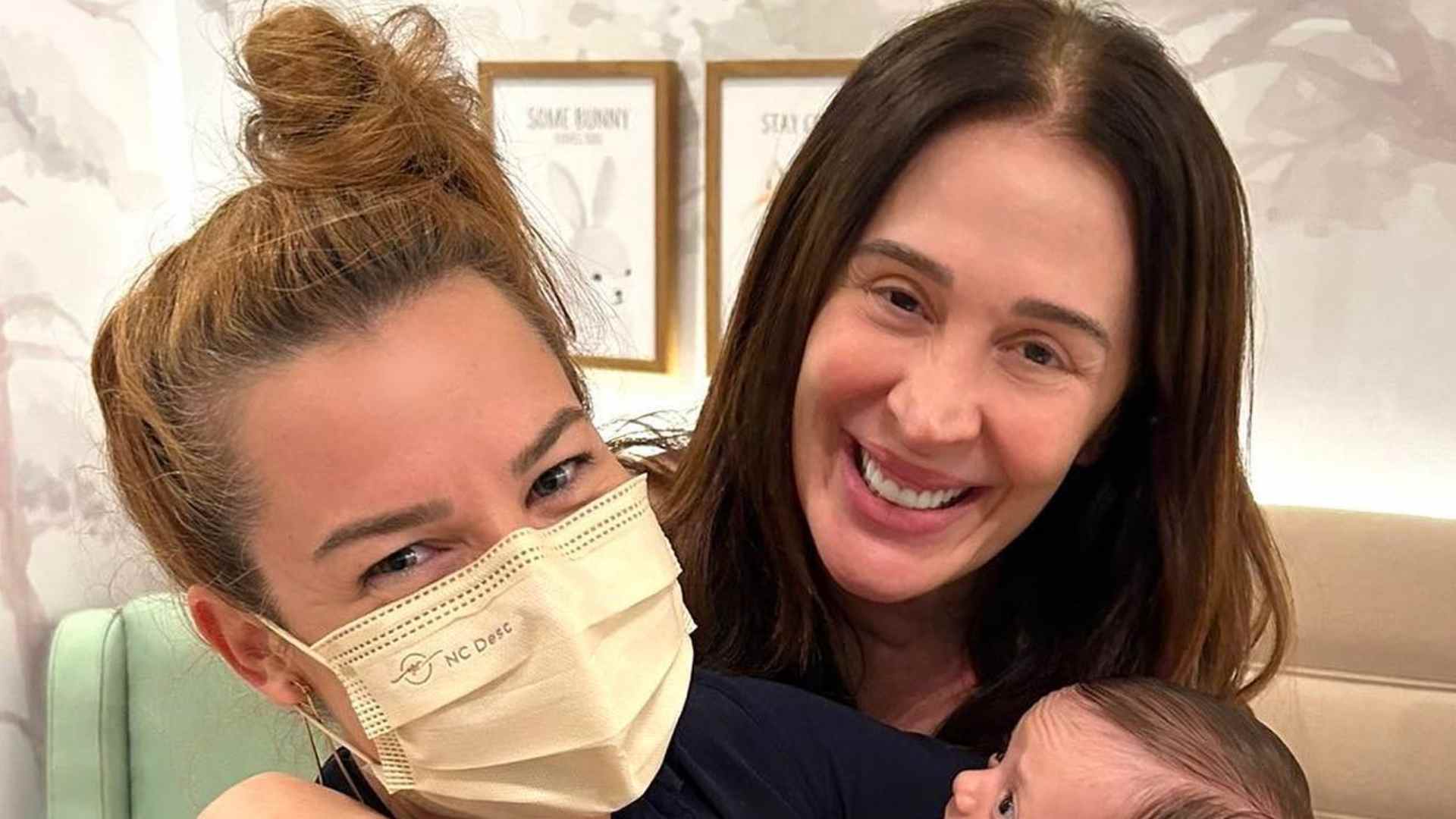 Claudia Raia mostra Fernanda Souza conhecendo seu filho, Luca: “Adorei nosso encontro”