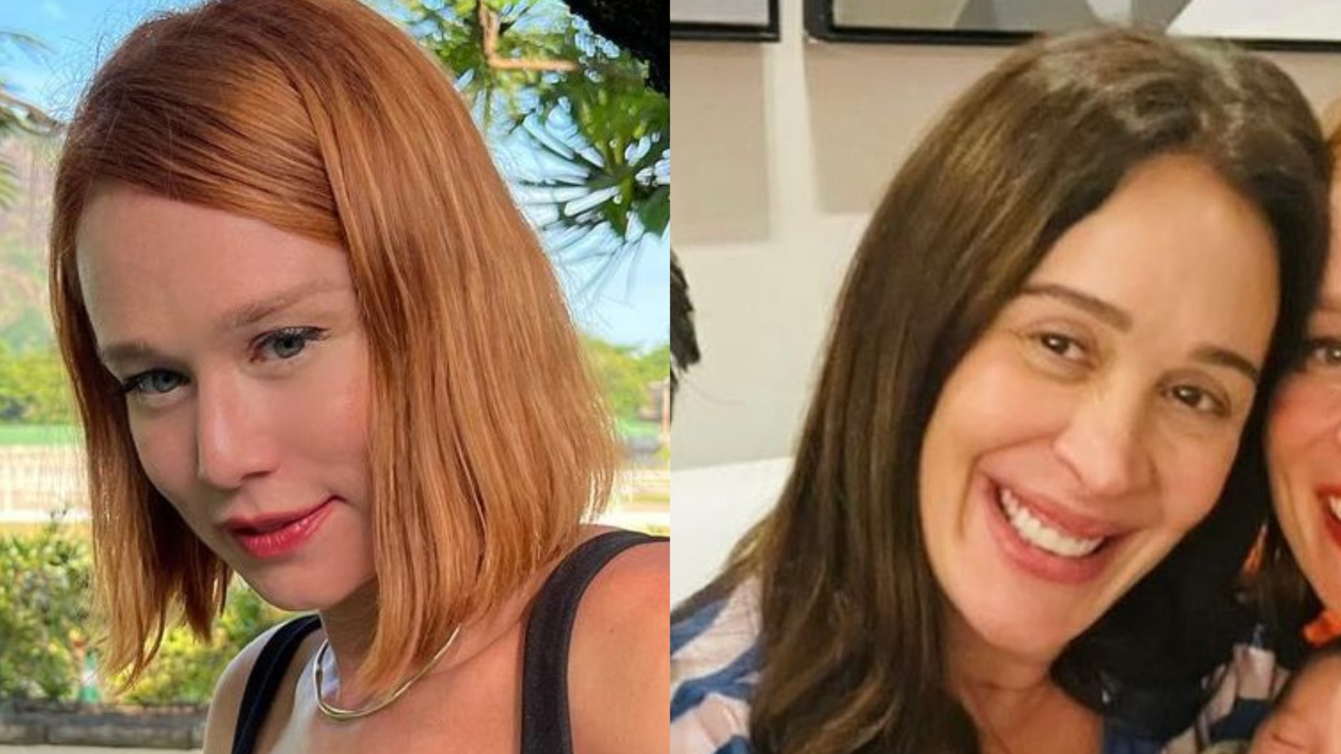 Claudia Raia e Luca recebem a visita de Mariana Ximenes: ”Encontro em família”