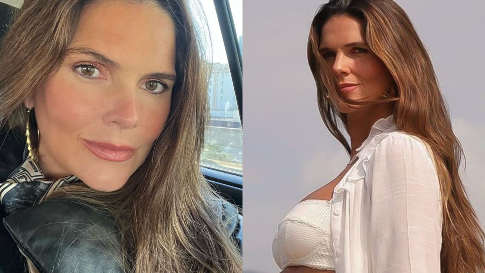 Prestes a dar à luz, Daniella Sarahyba exibe barrigão em ensaio na praia