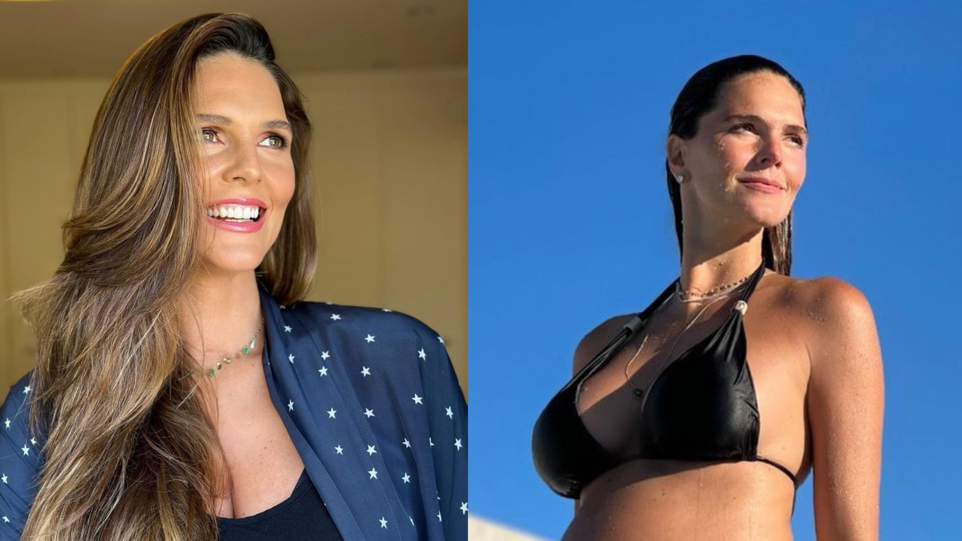 Gravidíssima, Daniella Sarahyba mostra evolução da terceira gestação: “Tão bom ver você crescendo”