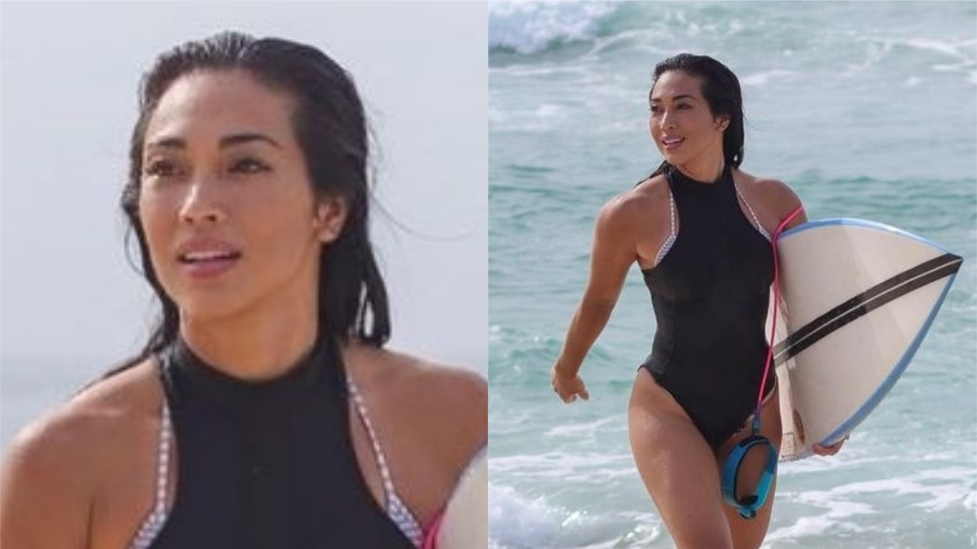 Danni Suzuki volta a praticar surfe após férias no Japão: “Voltando ao ritmo”