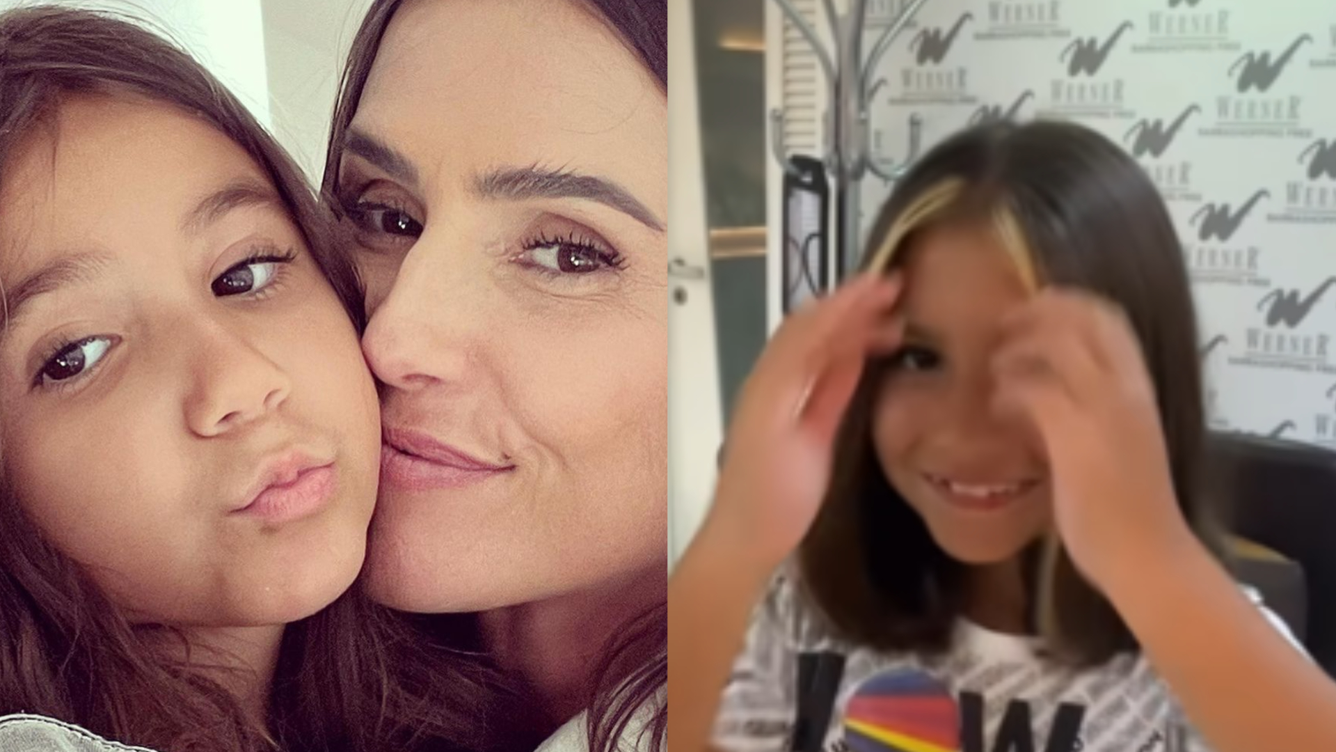 Deborah Secco é alvo de críticas após exibir mudança de visual da filha de 7 anos
