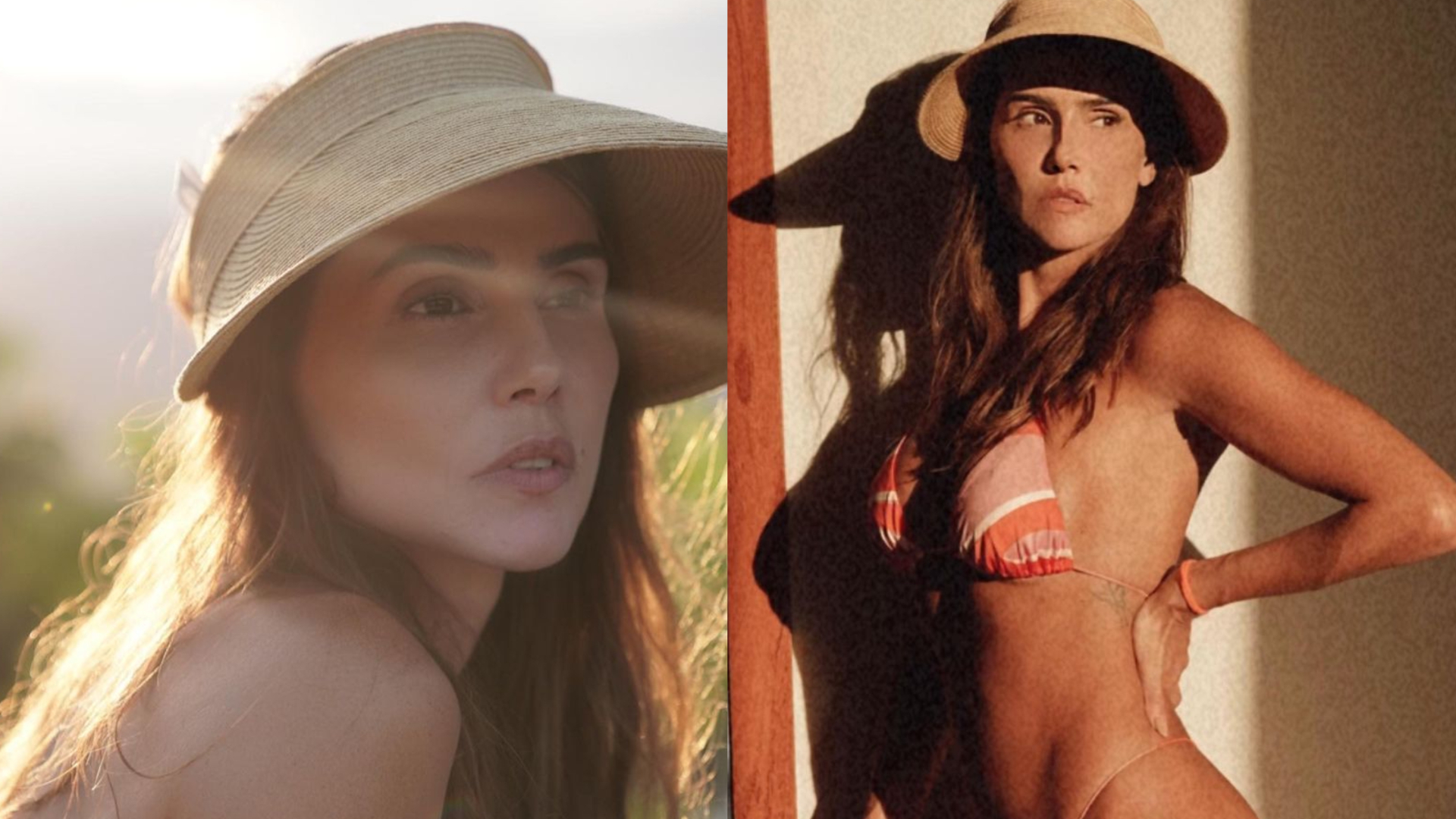 De biquíni, Deborah Secco exibe corpaço em cliques feitos pelo marido: ”Espetáculo”