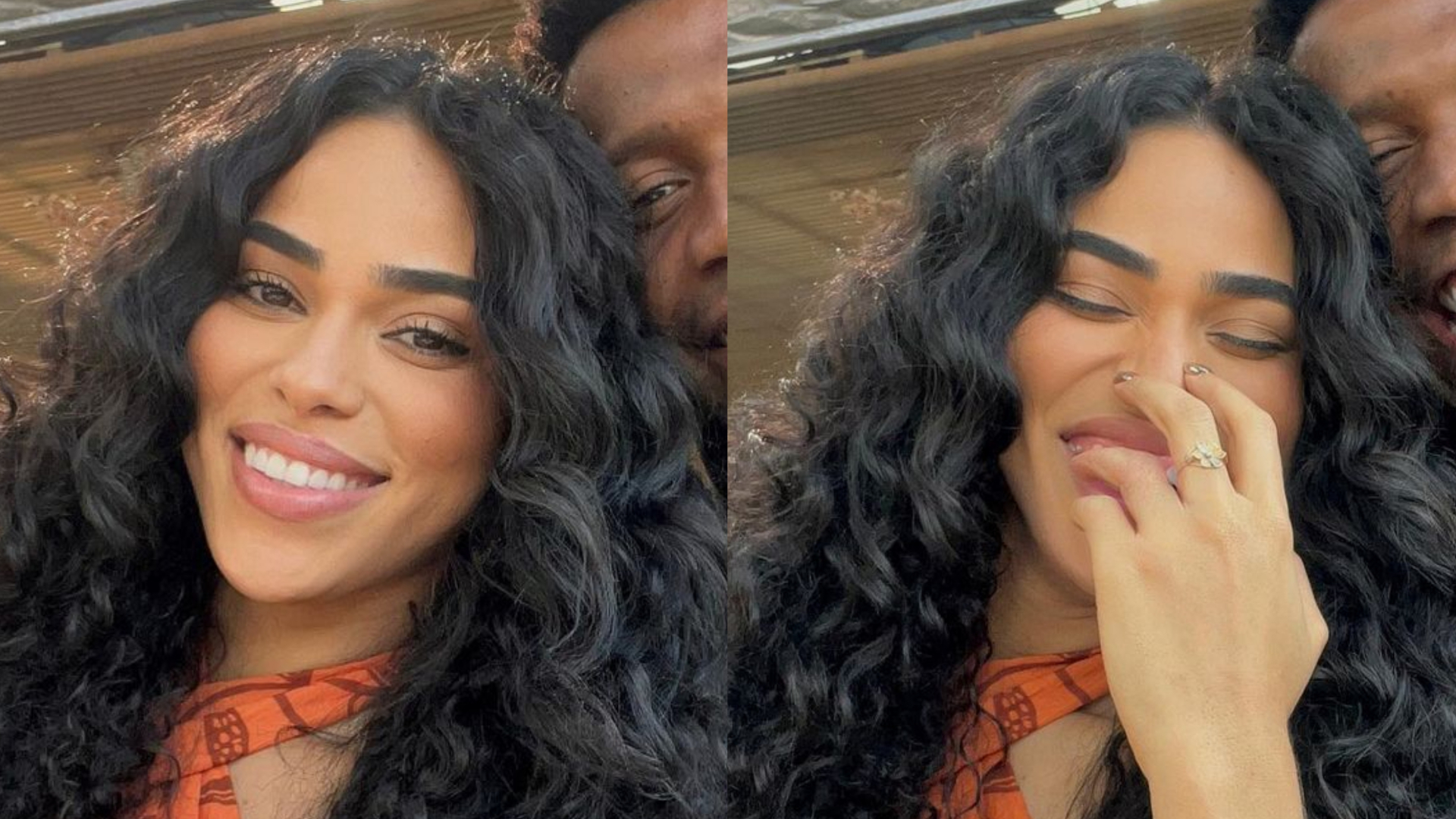 Após assumir namoro, ex-BBB Elana Valenaria posa coladinha com jogador do Corinthians
