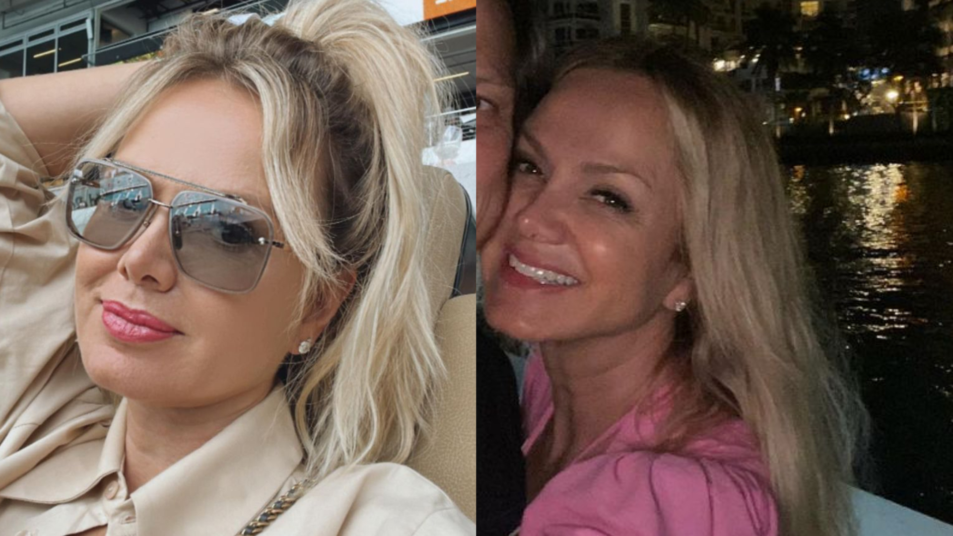 Nos EUA, Eliana posa coladinha com o marido: ”Nossa viagem a dois”