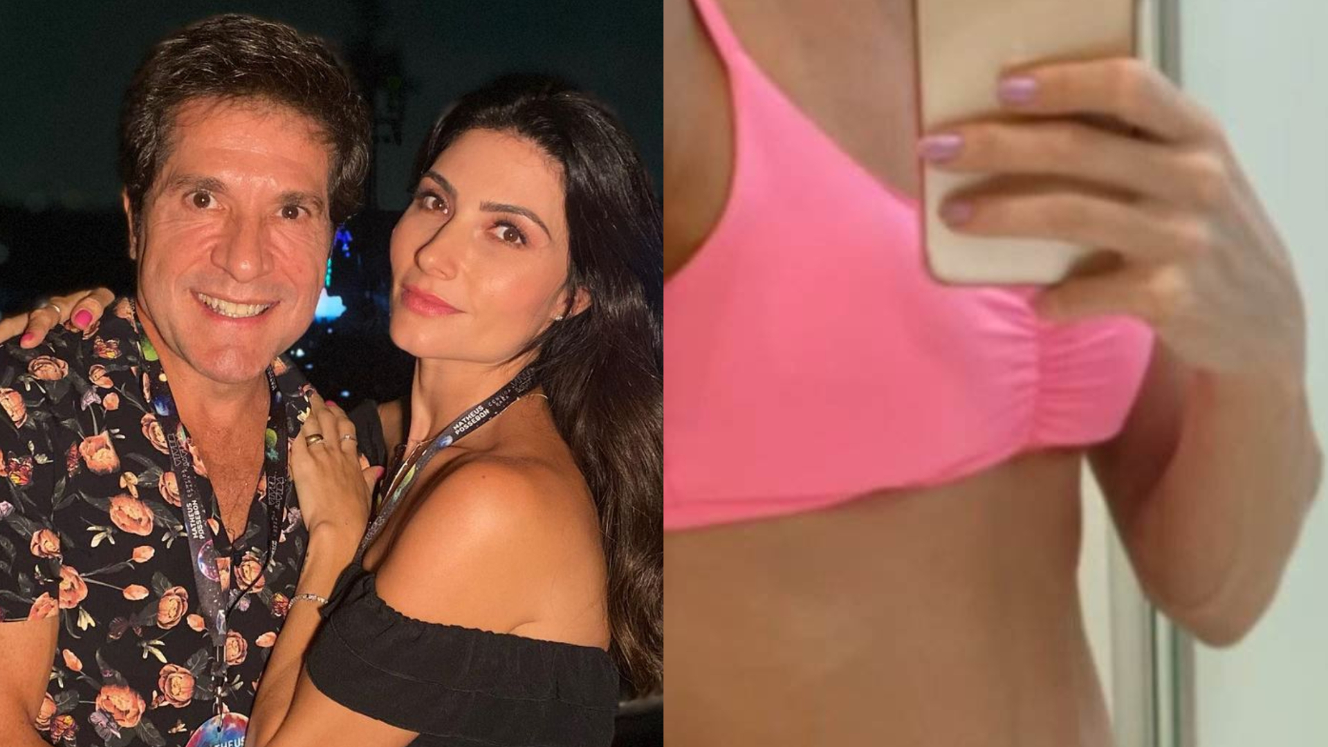 De top, esposa do cantor Daniel impressiona ao exibir barriga sarada