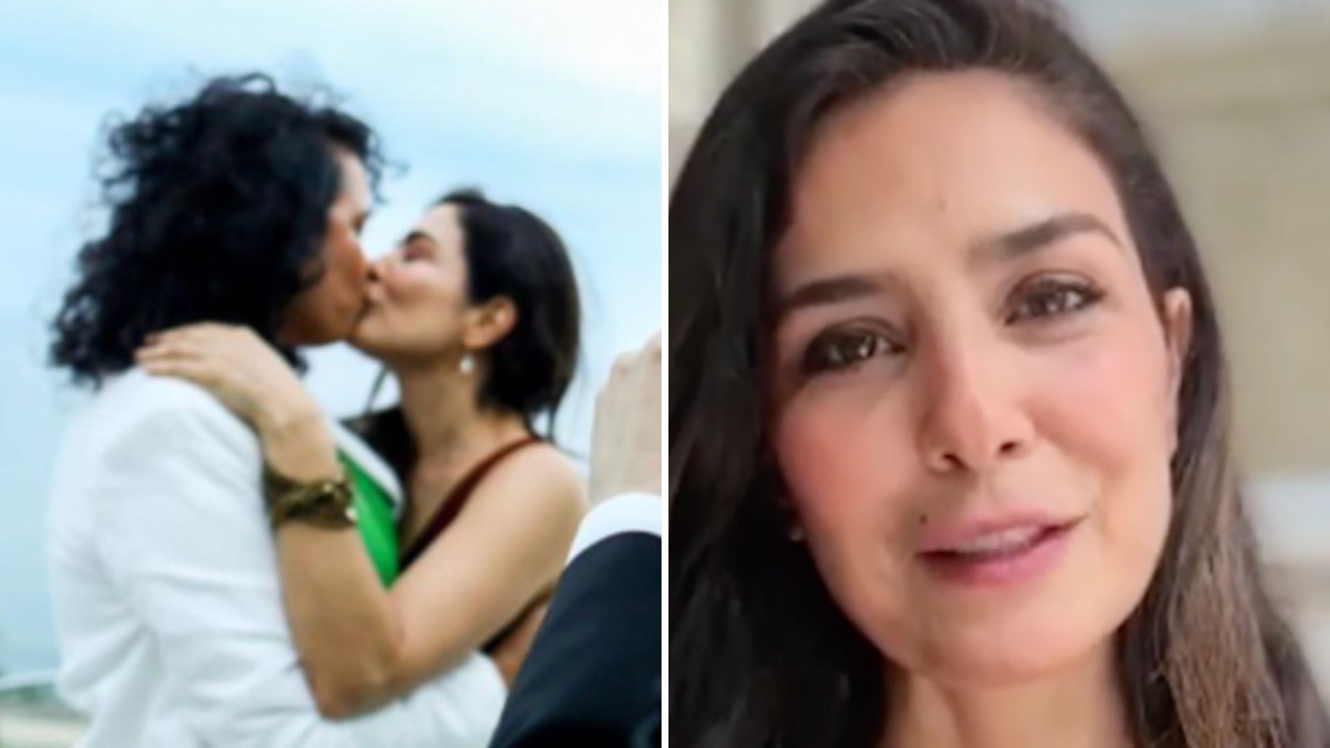 Letícia Sabatella troca beijo com a esposa de Paulo Betti: “Meu amor”