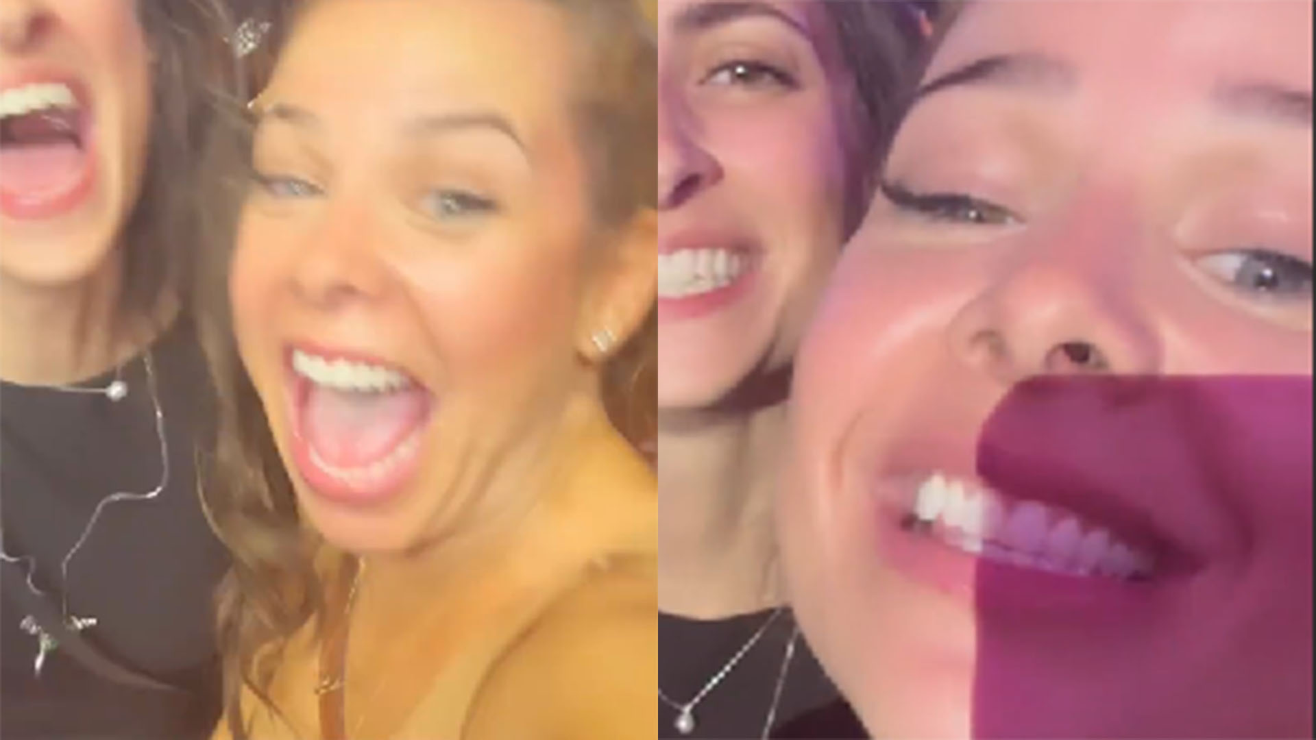 Fernanda Souza surge com a namorada no show do ex-marido, Thiaguinho