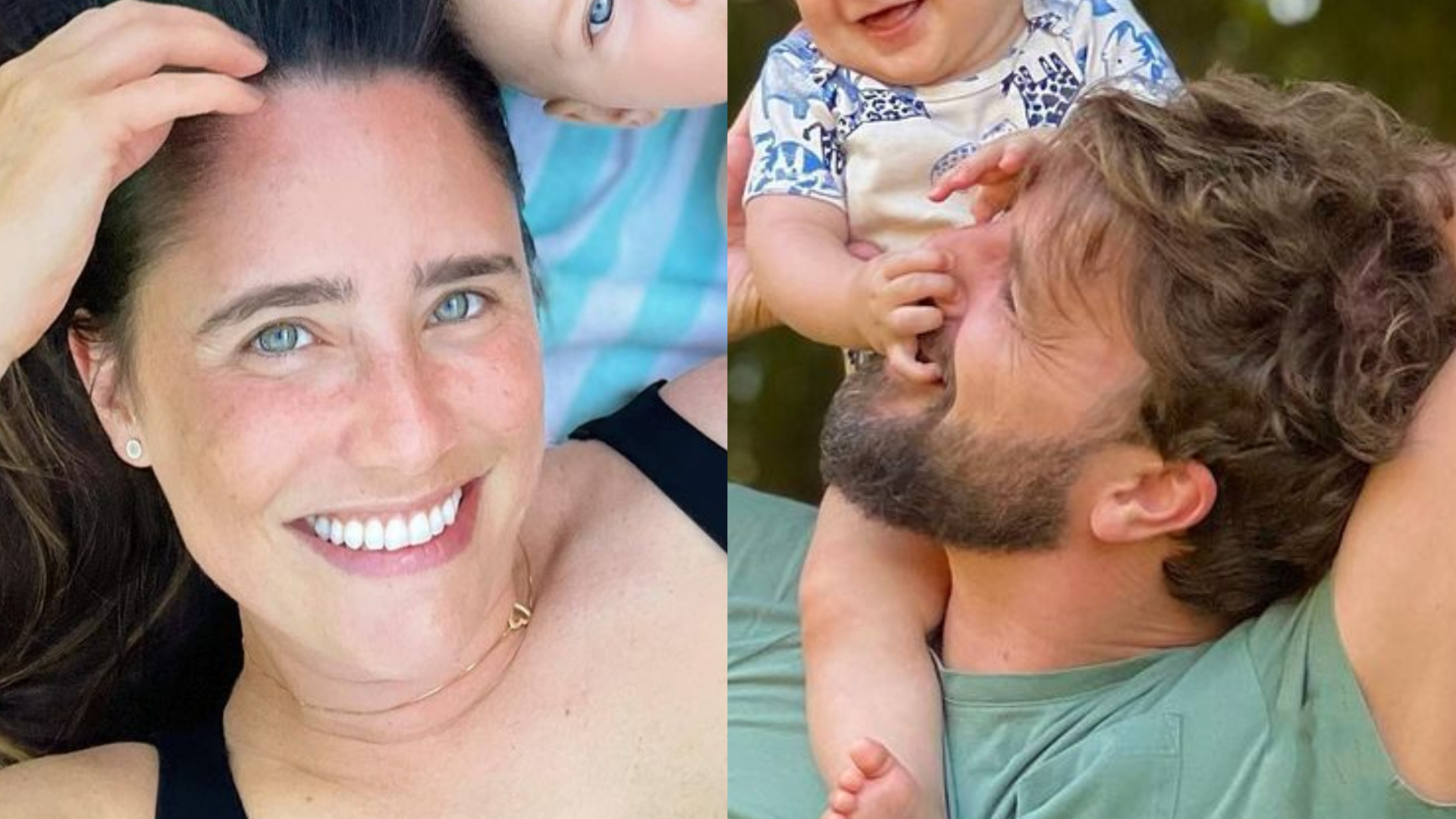 Fernanda Vasconcellos e Cássio Reis comemoram 9 meses do filho, Romeo