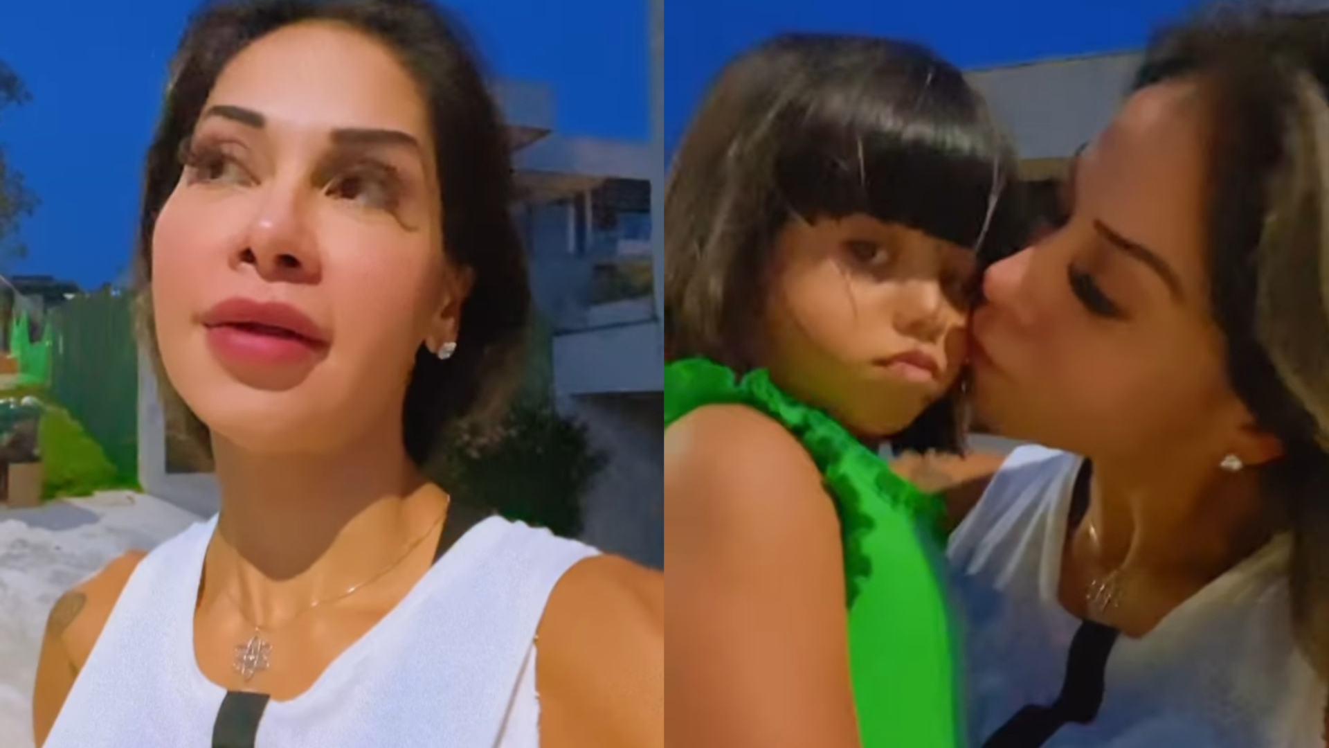 Maíra Cardi sofre ao ver a filha ir pela primeira vez à casa de Arthur Aguiar sem ela: ”Chorando”