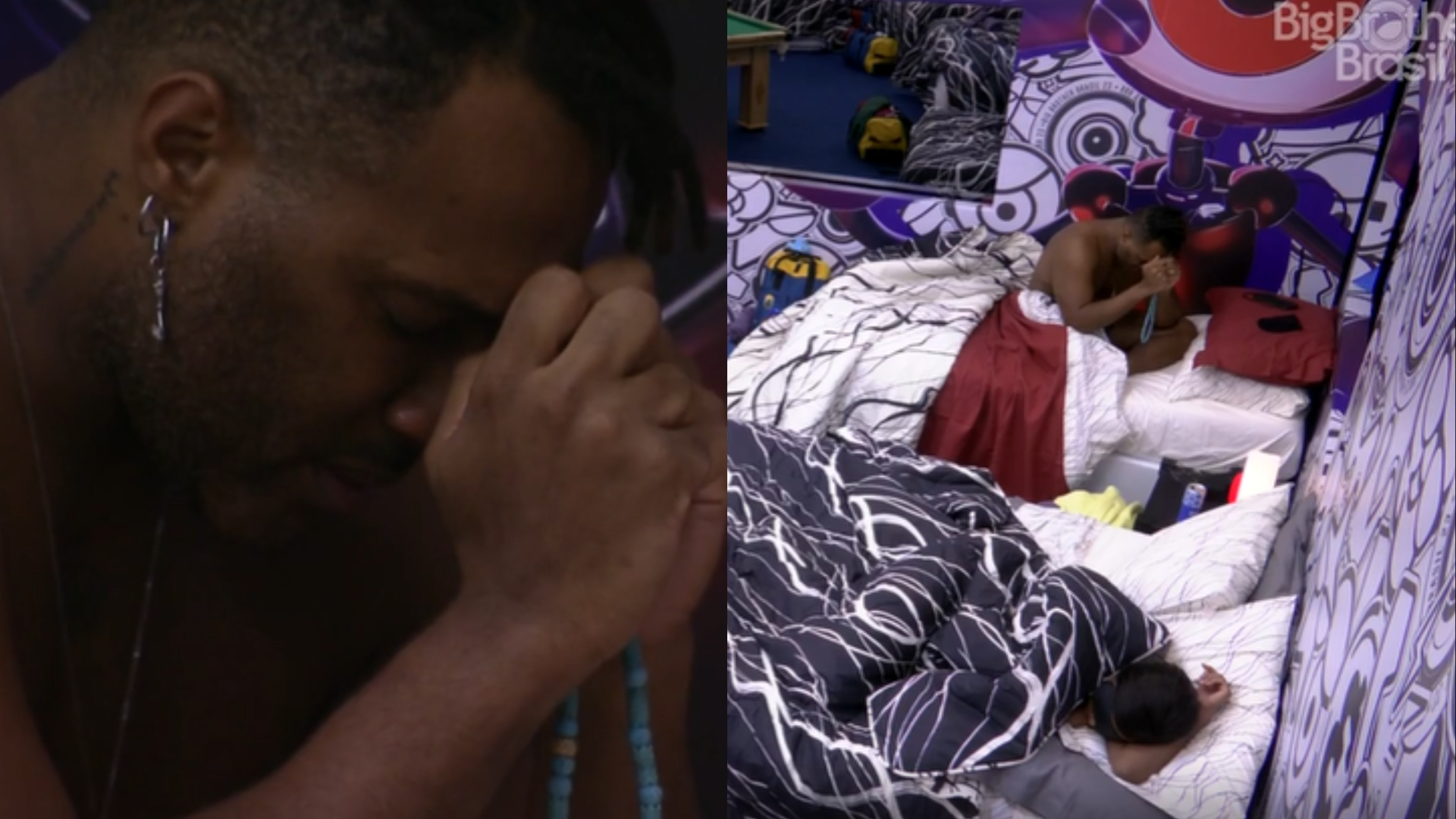 BBB 23: Fred Nicácio chora ao fazer oração após desabafo na Casa do Reencontro