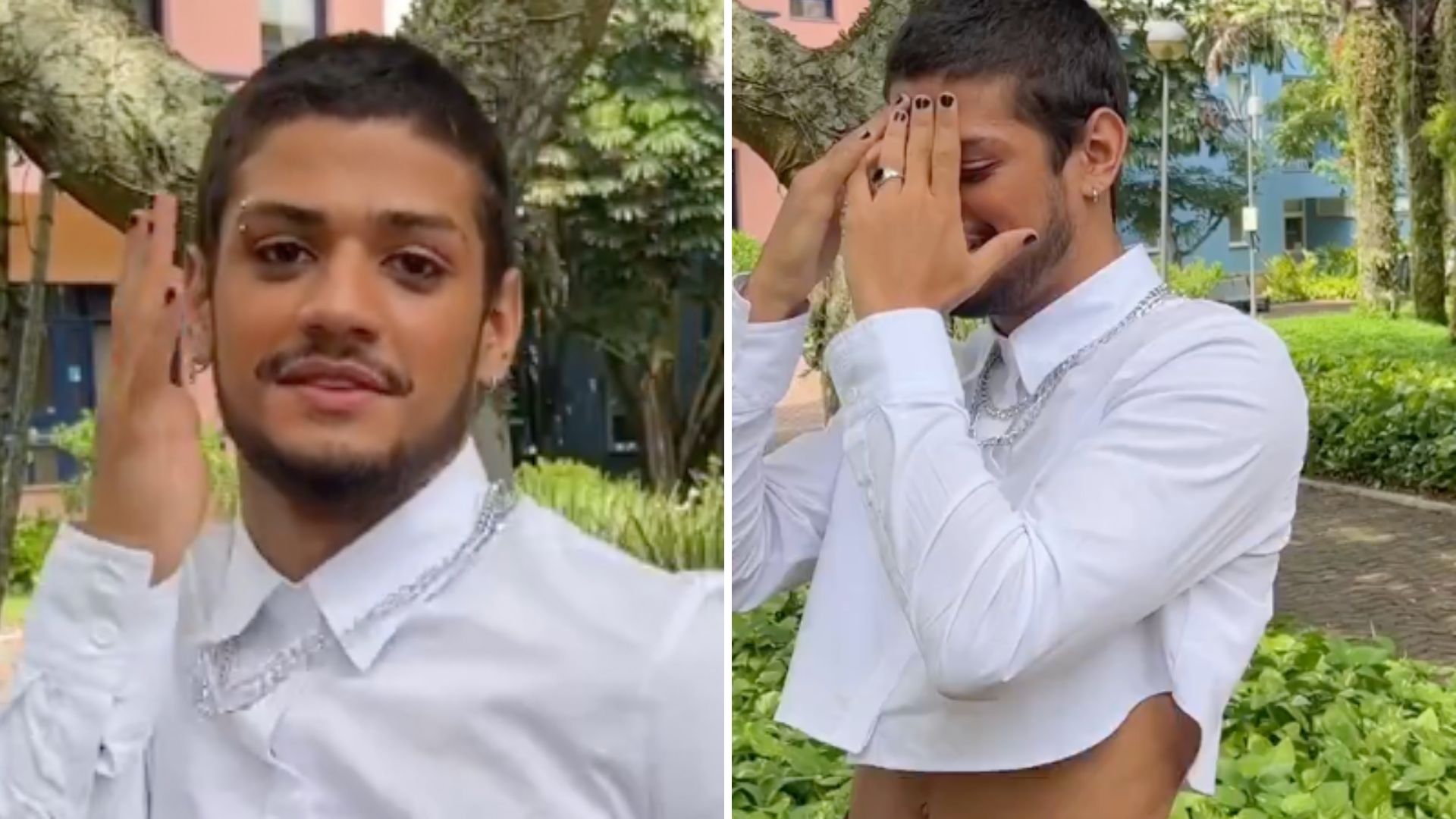 Visual de Gabriel Santana no ‘Mais Você’ divide opiniões: “O que está acontecendo?”