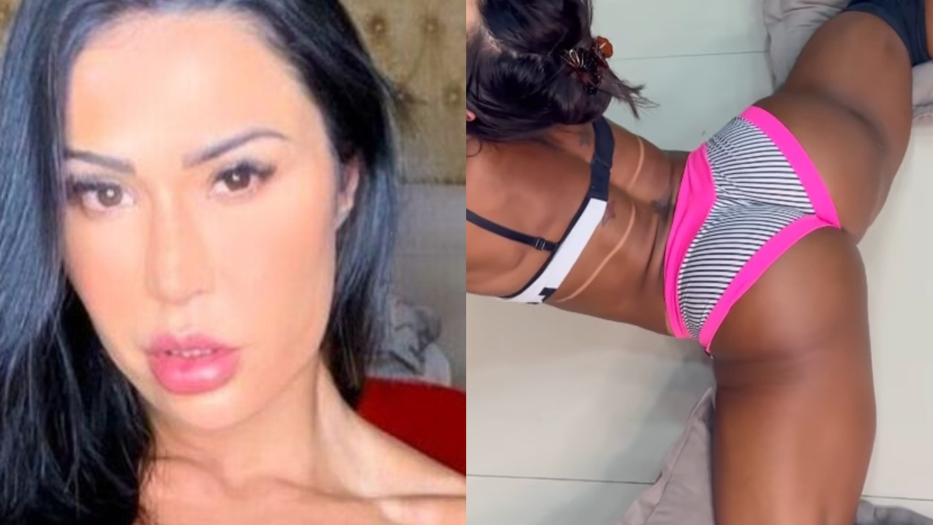 Gracyanne Barbosa choca ao fazer posição de ‘sapo’ em alongamento