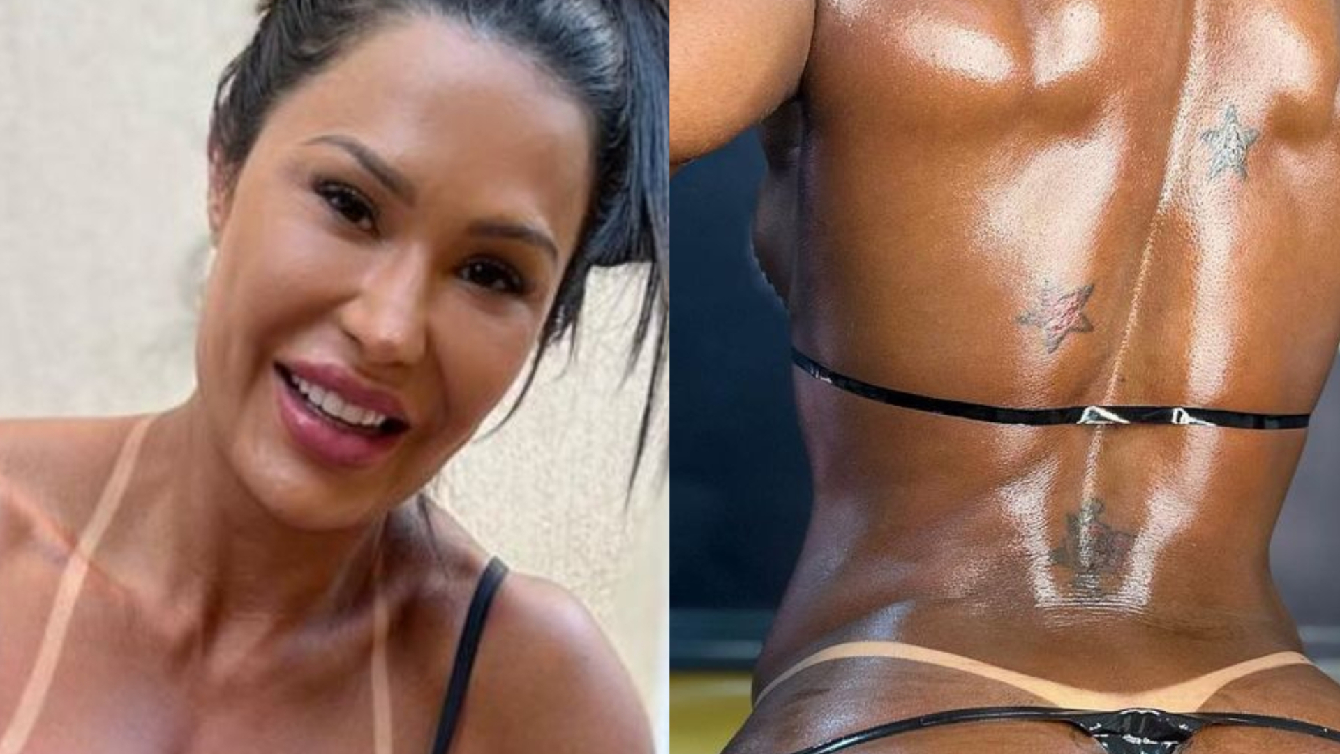 Gracyanne Barbosa escandaliza ao tirar biquíni de fita fio-dental: ”Que isso”