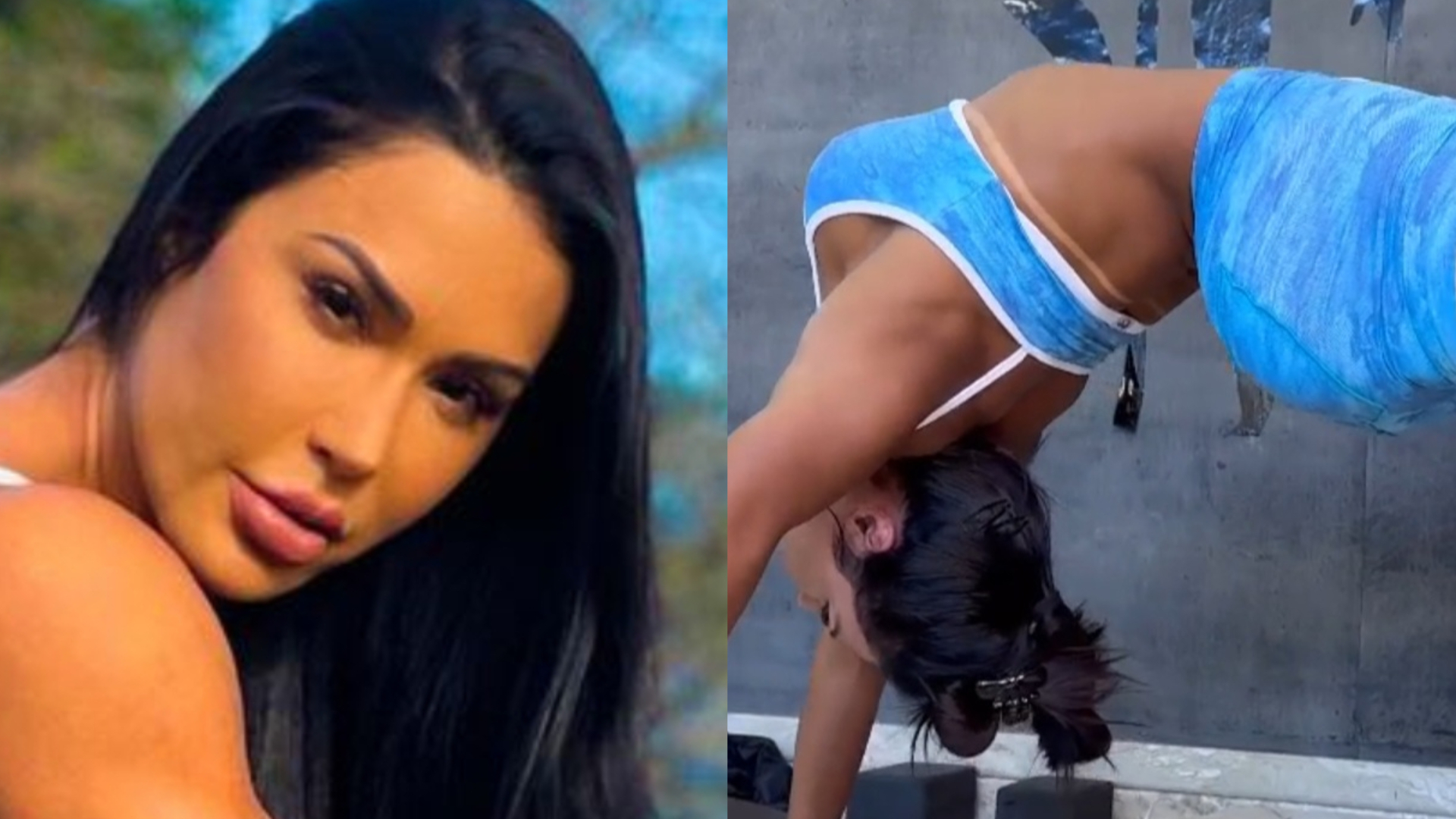 Que isso? Gracyanne Barbosa se abre toda em posição de quatro invertida