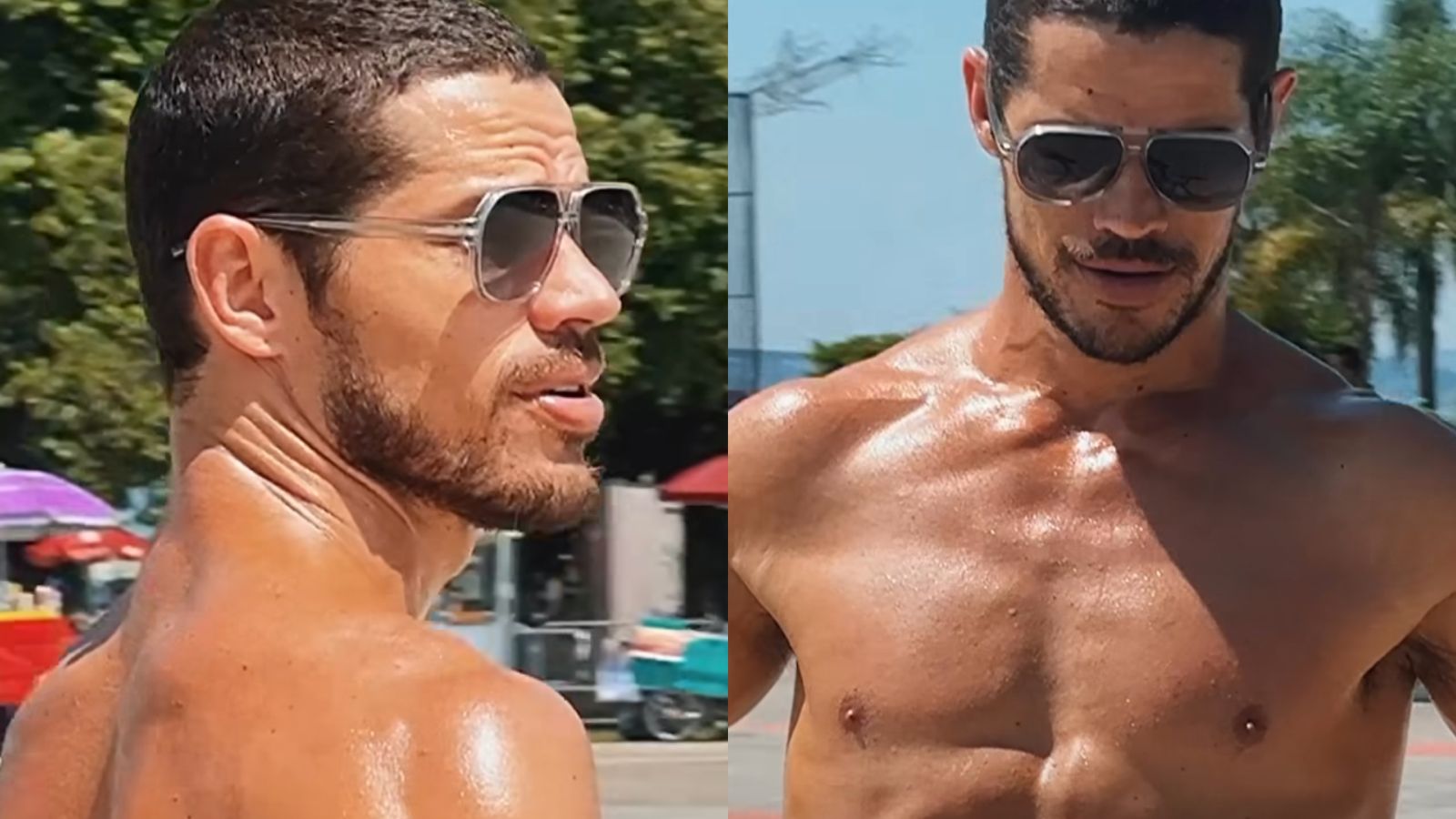 Sem camisa, José Loreto arranca suspiros ao exibir tanquinho trincado