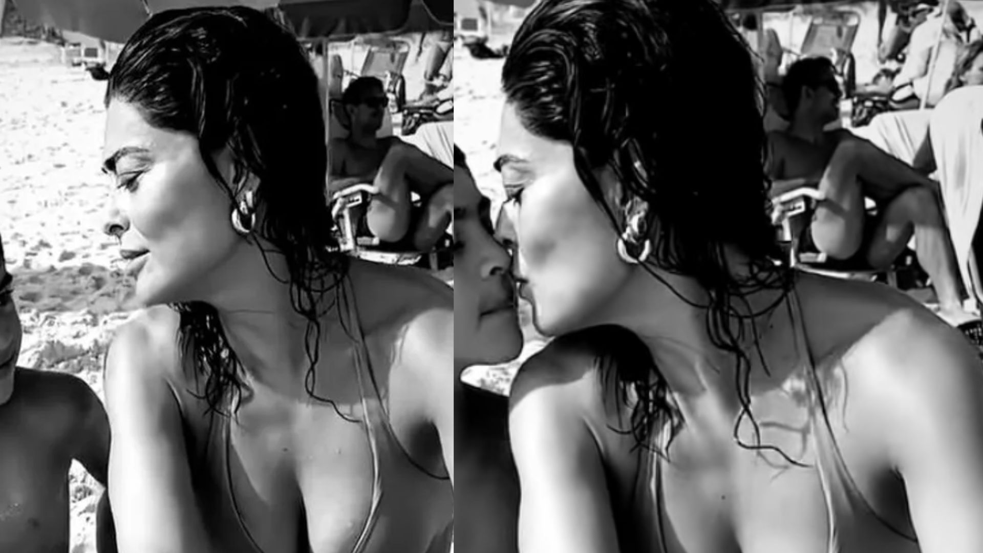 Na praia, Juliana Paes se derrete ao registrar momento de chamego com o filho: “Amo demais!”