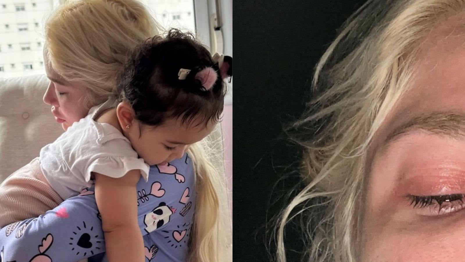 Aos prantos, Karoline Lima se despede da filha: “Como tirar um pedaço de mim”