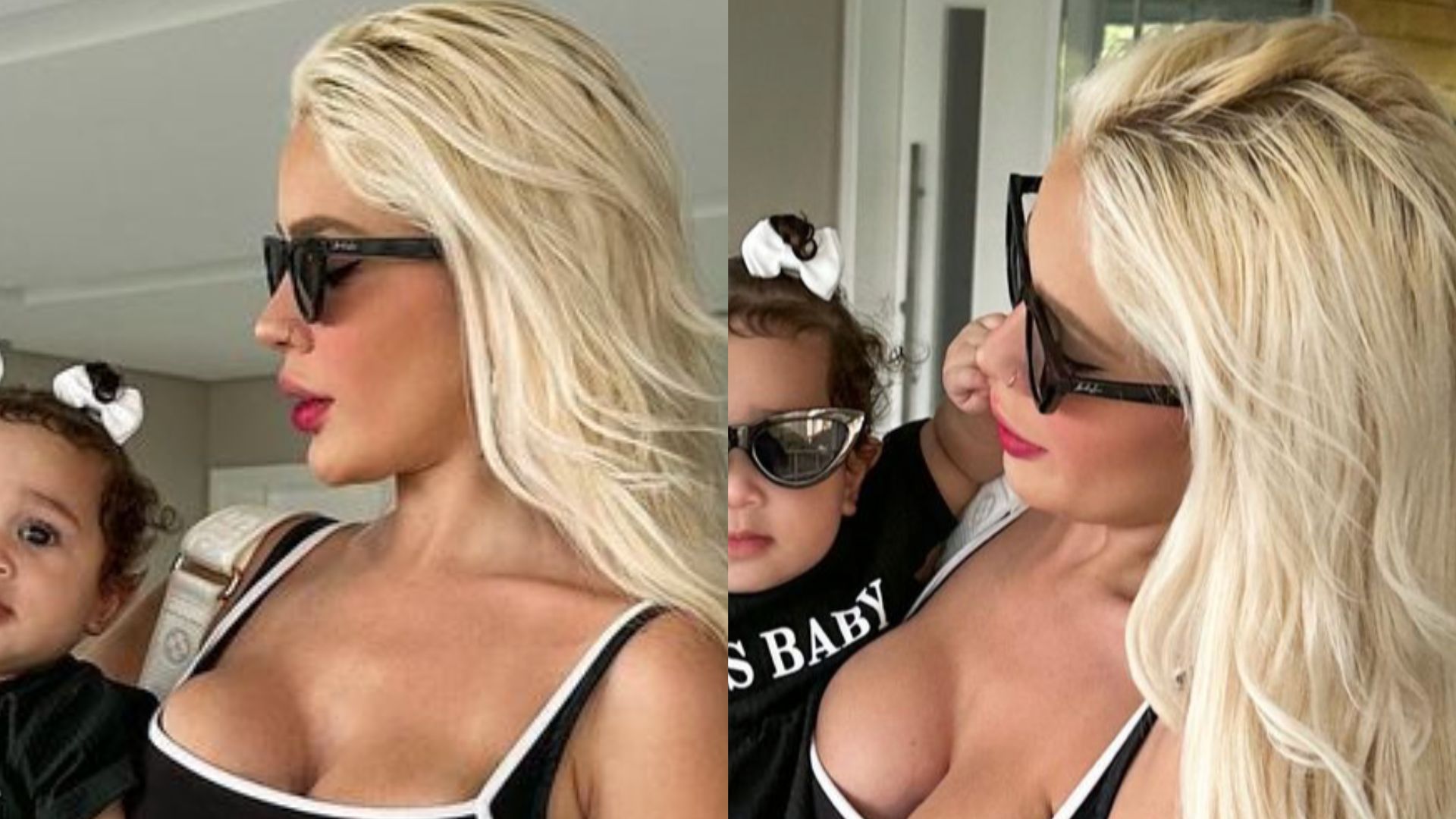 Aos oito meses, filha de Karoline Lima combina look com a mãe: “Lindíssimas!”