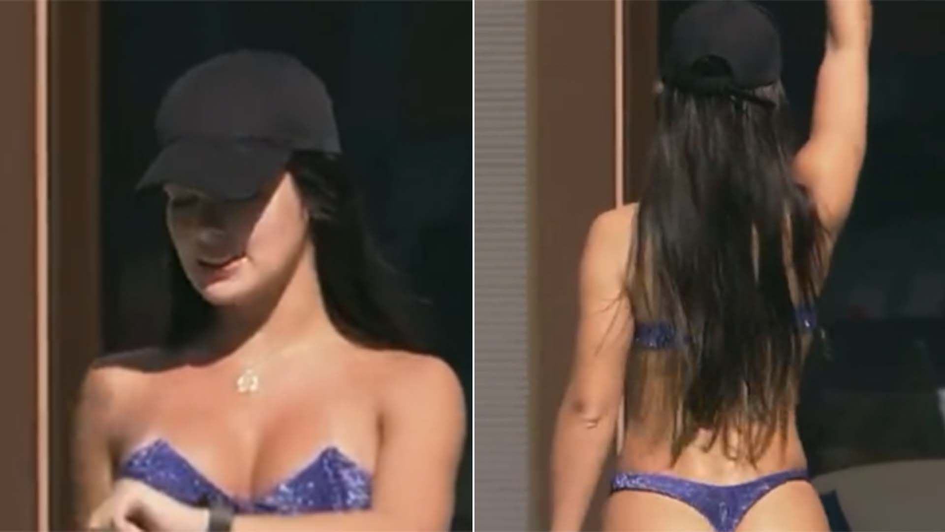 BBB 23: Só de biquíni, Larissa rebola ao fazer coreografia na piscina