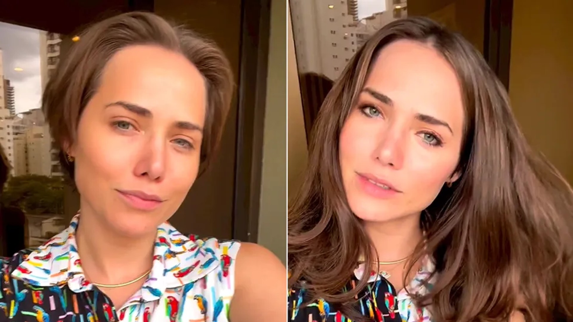 Letícia Colin muda o visual e adota cabelão: “Agora quero bater cabelo”