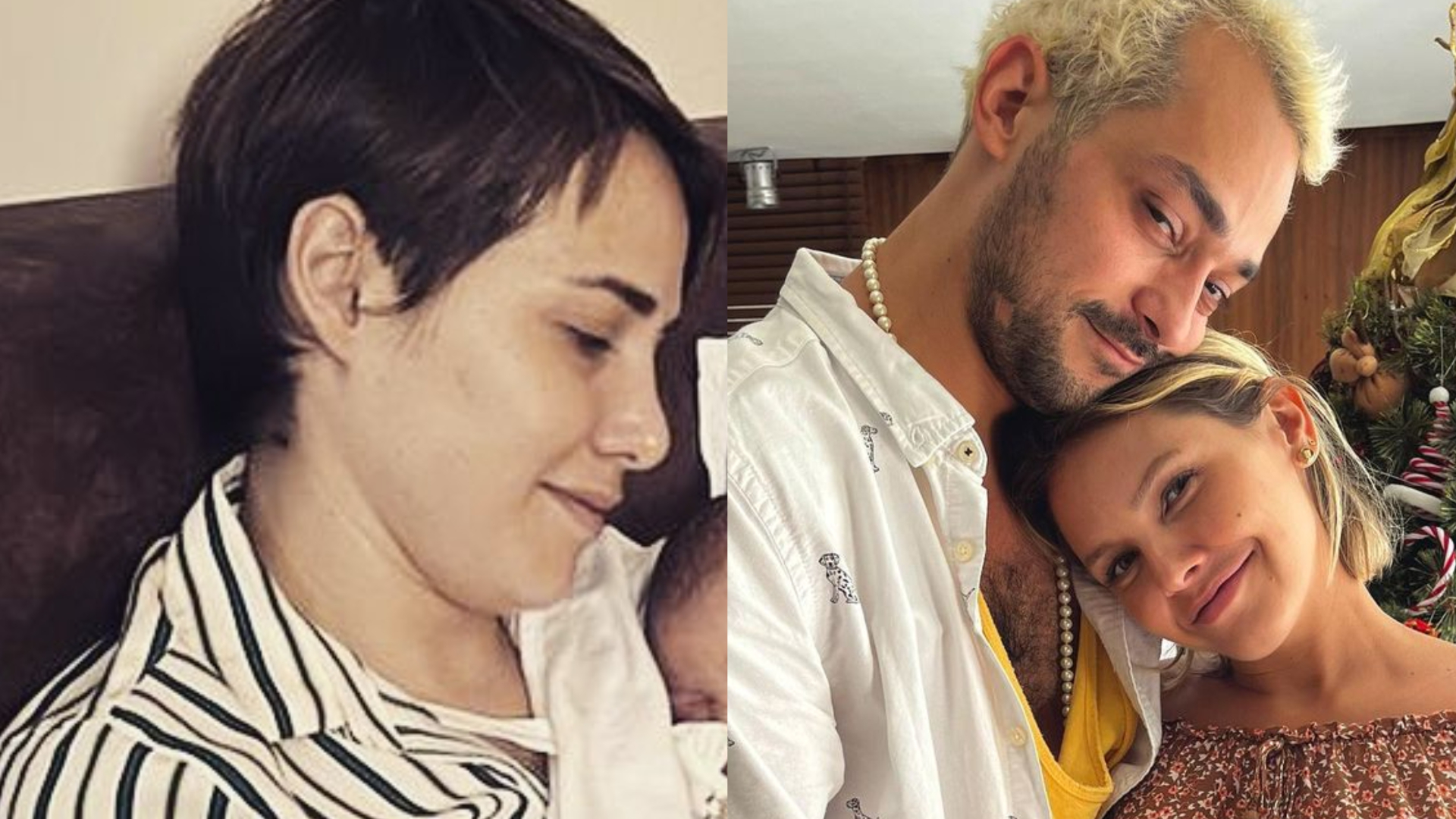 Letícia Colin baba pelo afilhado, herdeiro recém-nascido de Louise D’Tuani e Eduardo Sterblitch