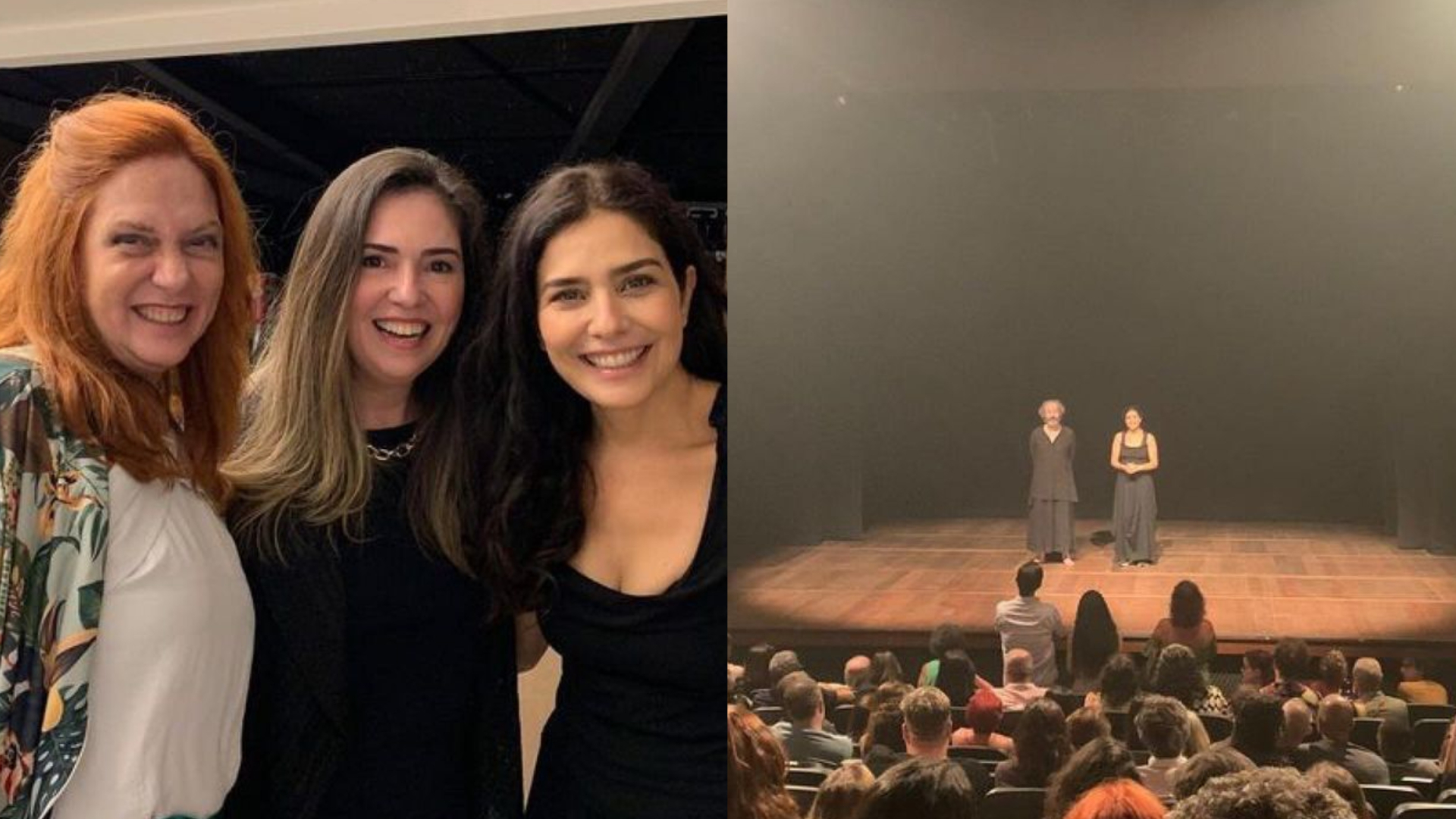 Leticia Sabatella é prestigiada por amigas em peça e reproduz clique de 1978