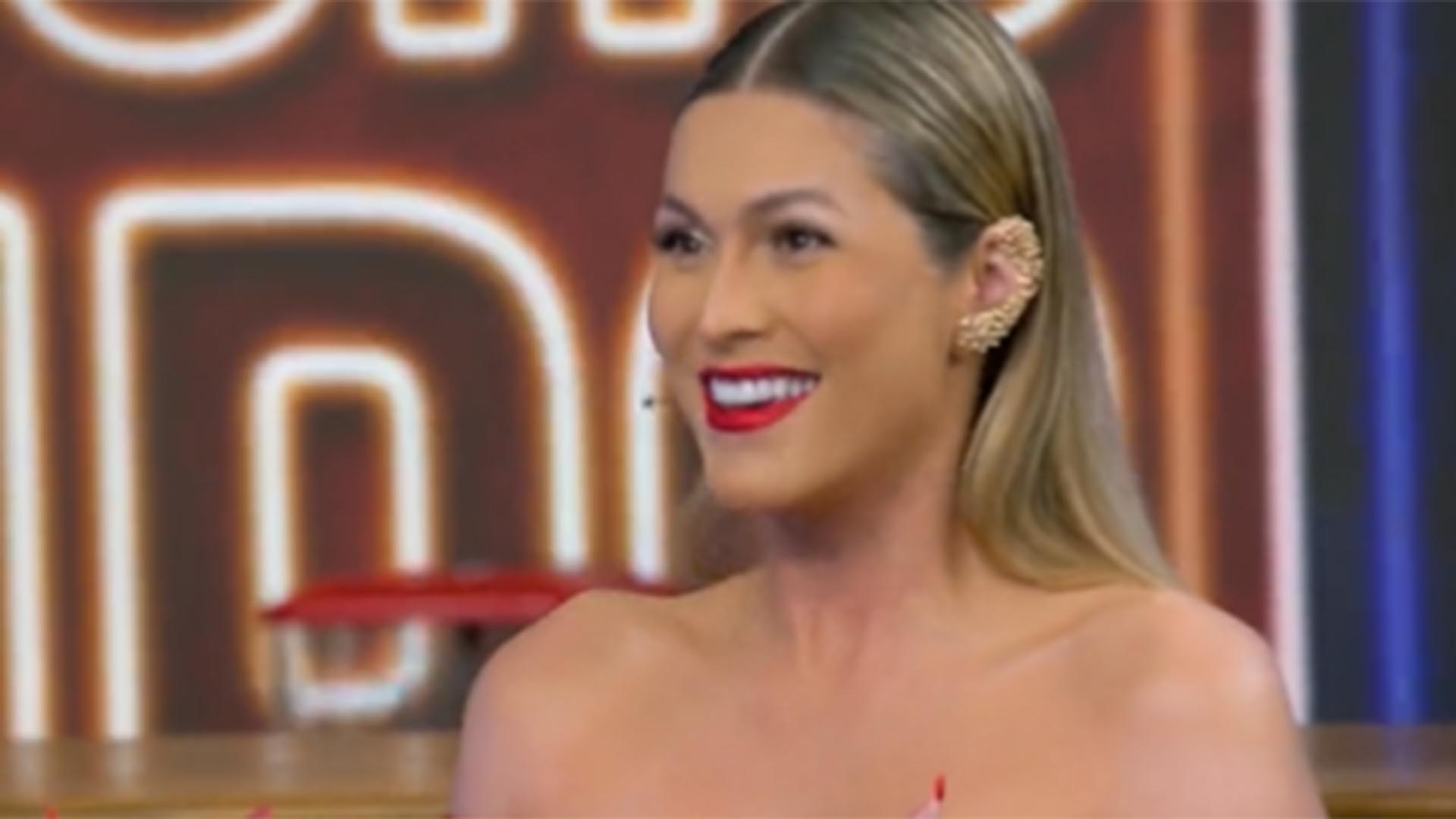 Lívia Andrade reage após climão com Key Alves e João Gomes no Domingão com Huck