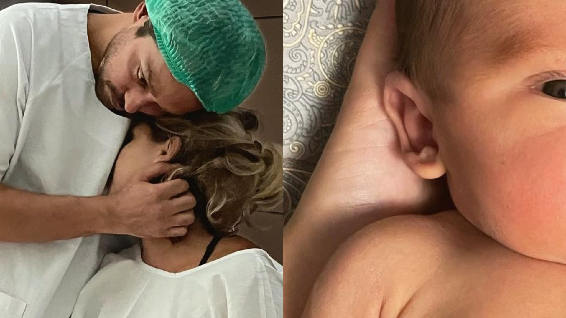 Louise D’Tuani posta fotos na maternidade e mostra o rostinho do filho com Edu Sterblitch