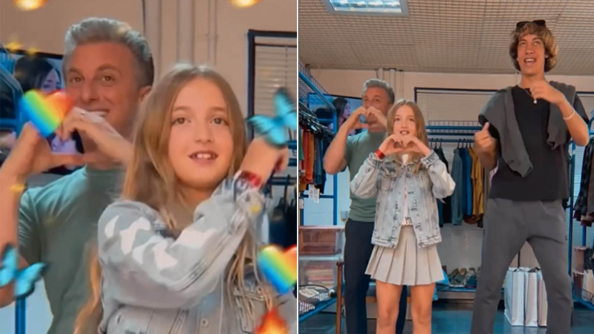 Filha de Luciano Huck e Angélica rouba a cena em vídeo de dança com Xurrasco e o pai