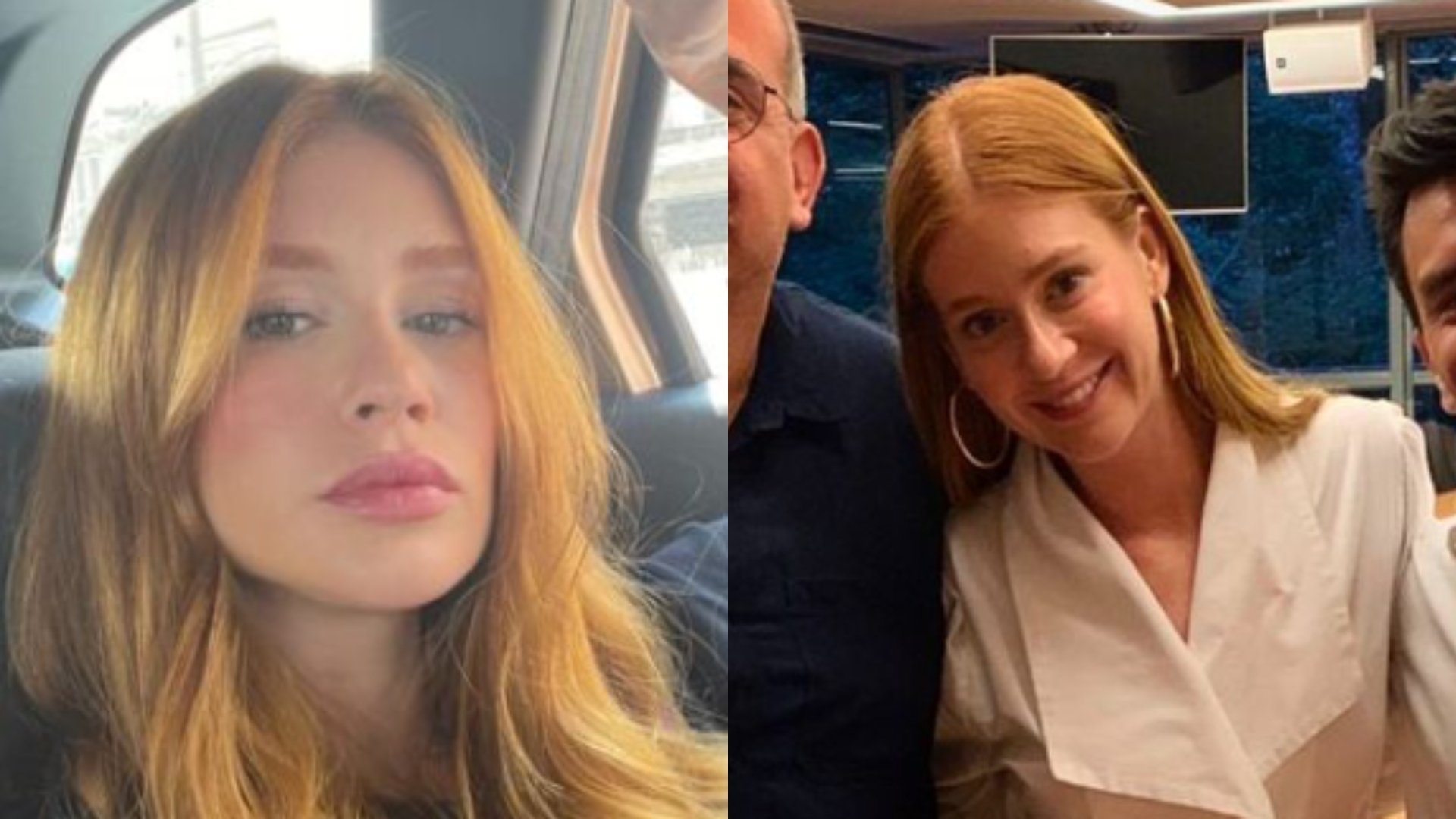 Marina Ruy Barbosa surge dentro do carro e brinca: ‘Sou bonita, mas estou cansada’