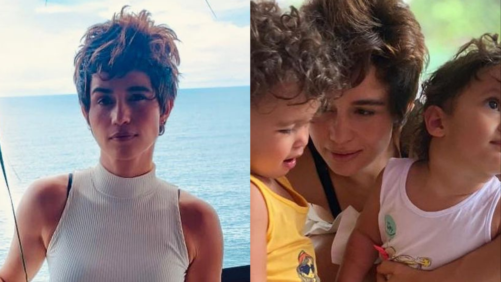 Nanda Costa publica foto antiga e se compara com uma das gêmeas: ”Jogo dos 7 erros”