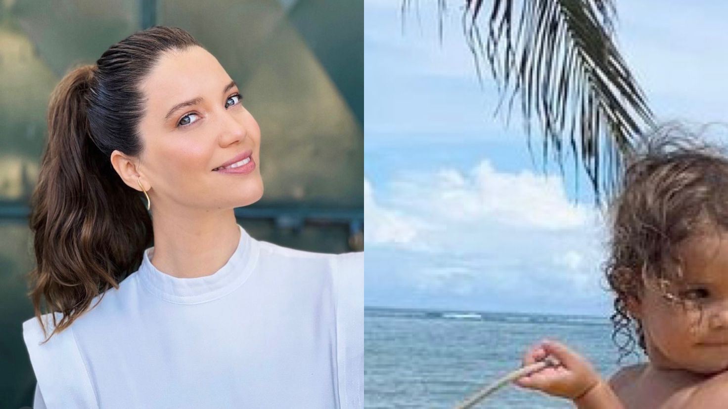 Nathalia Dill mostra filha na praia e fãs se derretem com a fofura da pequena