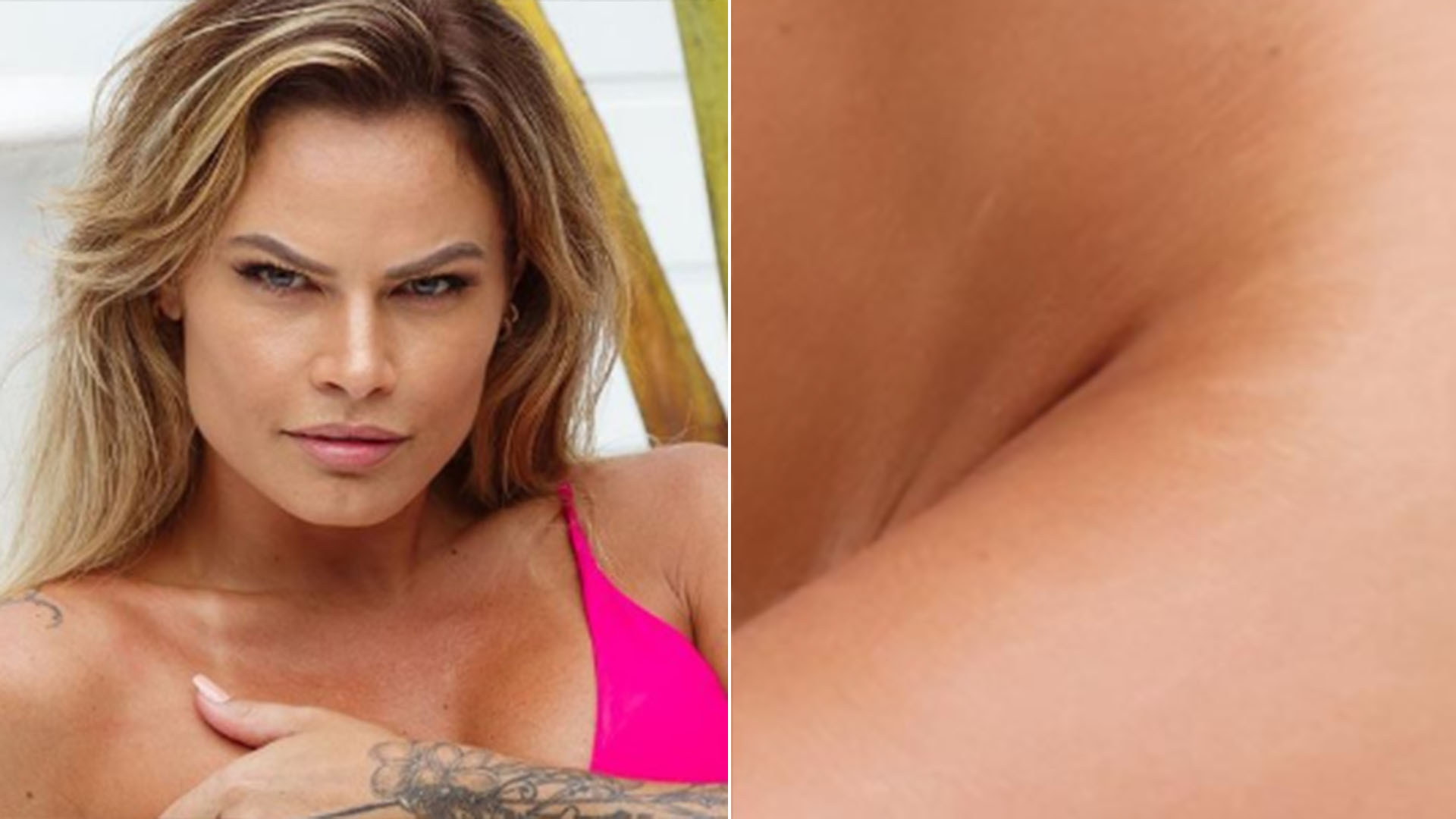 Ex-BBB Nati Casassola exibe a virilha ao dispensar a roupa em foto