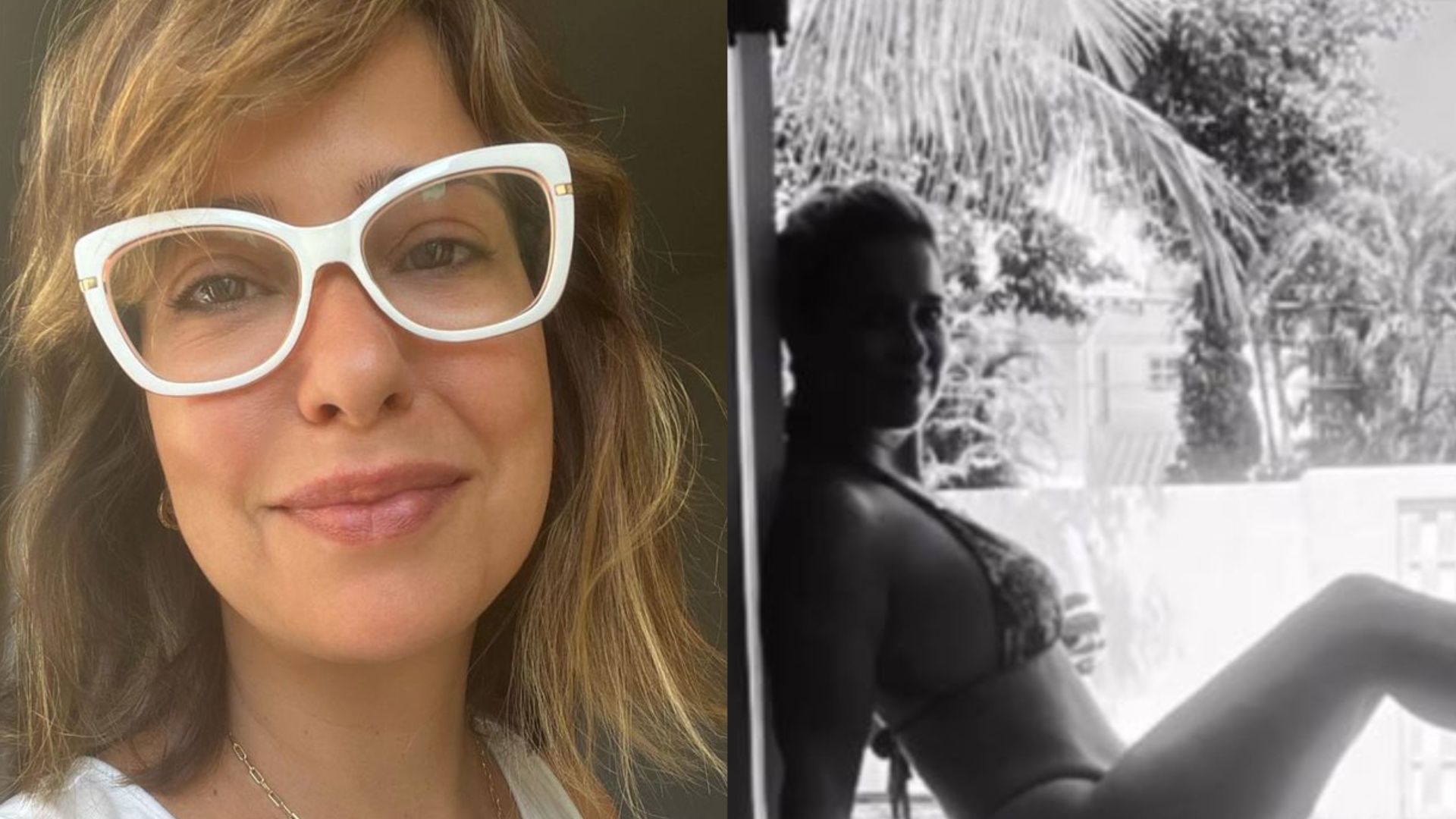 De biquíni, Palomma Duarte impressiona pelo corpaço ao fazer poses: ”Sensualizando na batente”