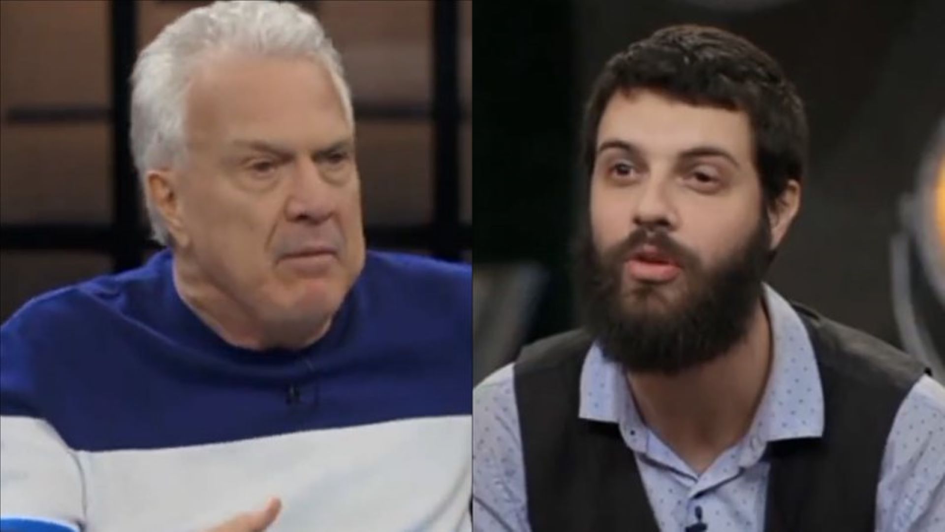 Eita! Diogo Defante diz palavrão para Pedro Bial durante programa
