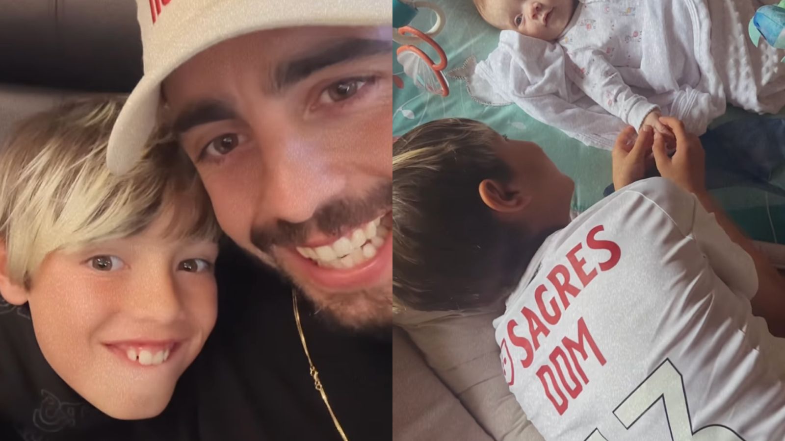 Filho de Pedro Scooby se derrete com irmã mais nova: “Linda”