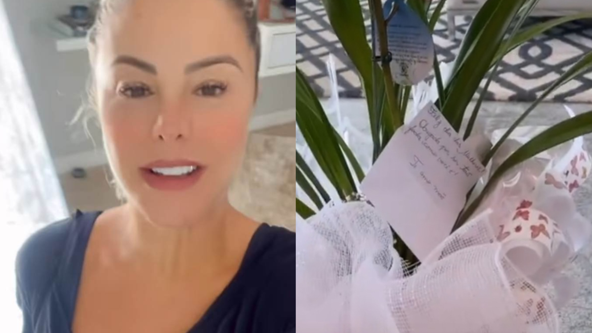 Poliana Rocha se emociona com surpresa do filho: ”Muito mais feliz”