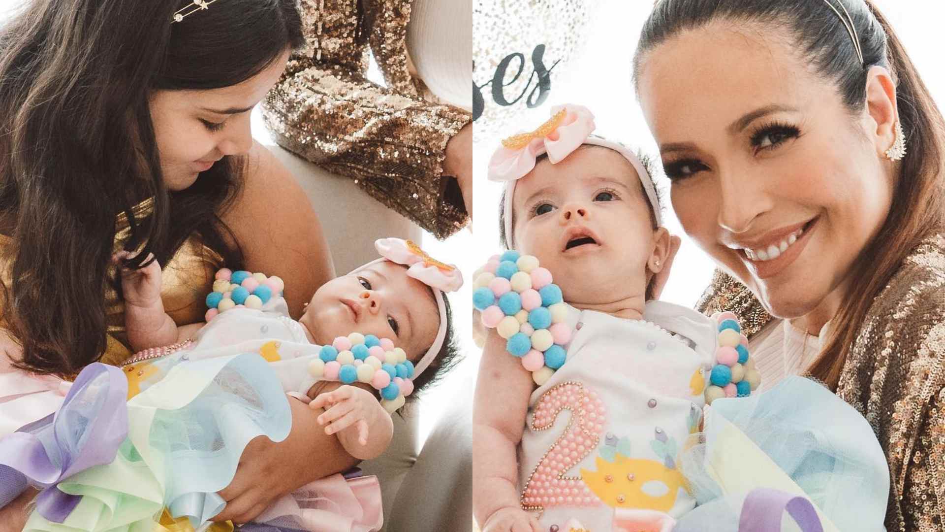 Renata Dominguez encanta ao postar cliques inéditos com a filha e a enteada: “Linda família”