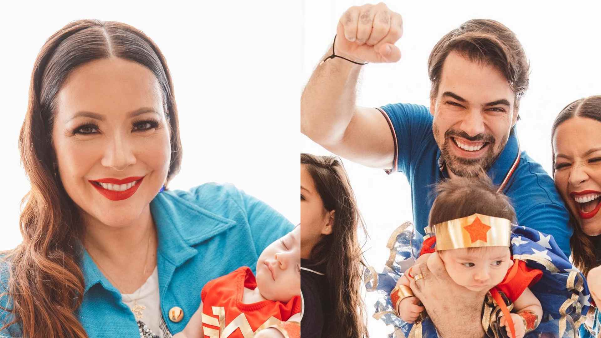 Renata Dominguez explode o fofurômetro com ensaio fotográfico em família: “Que sorte a minha”