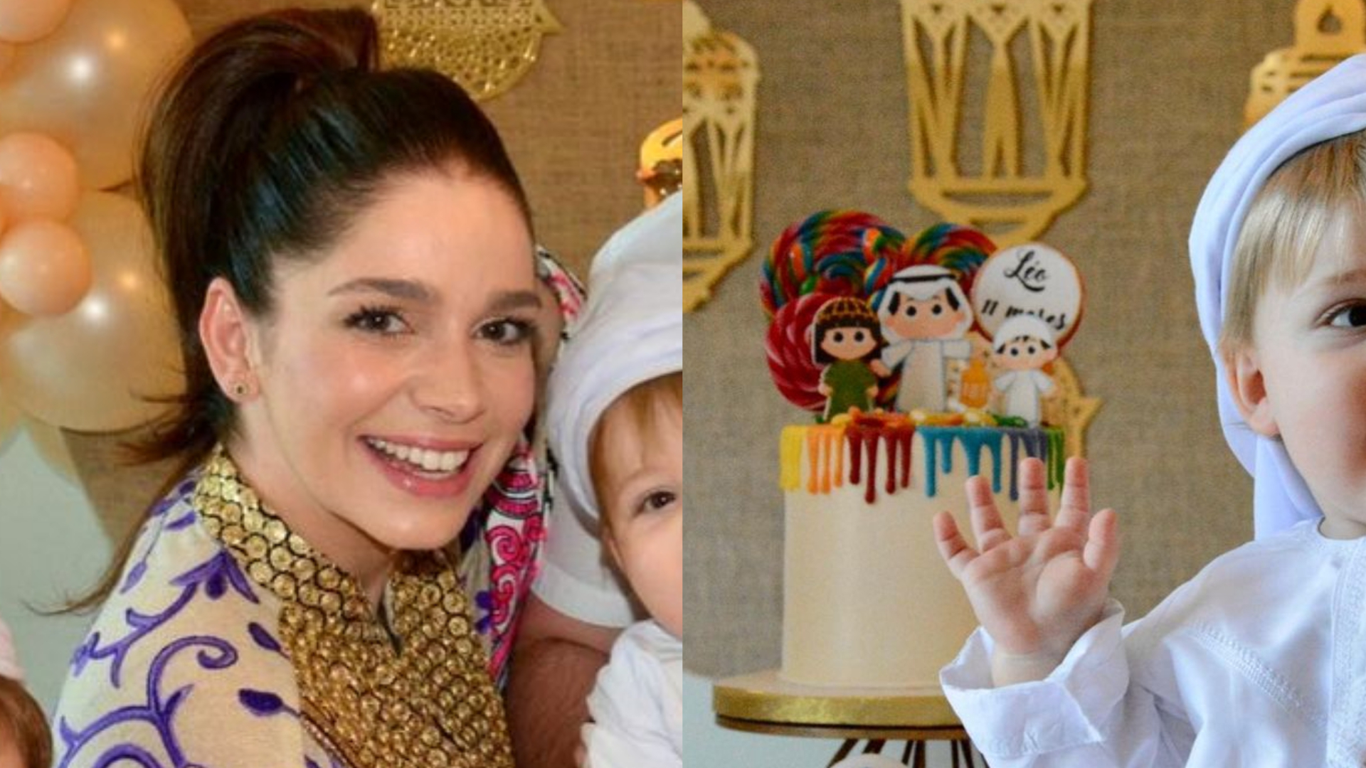 Sabrina Petraglia mostra último mêsversário do caçula em Dubai: ”Léo amado!”
