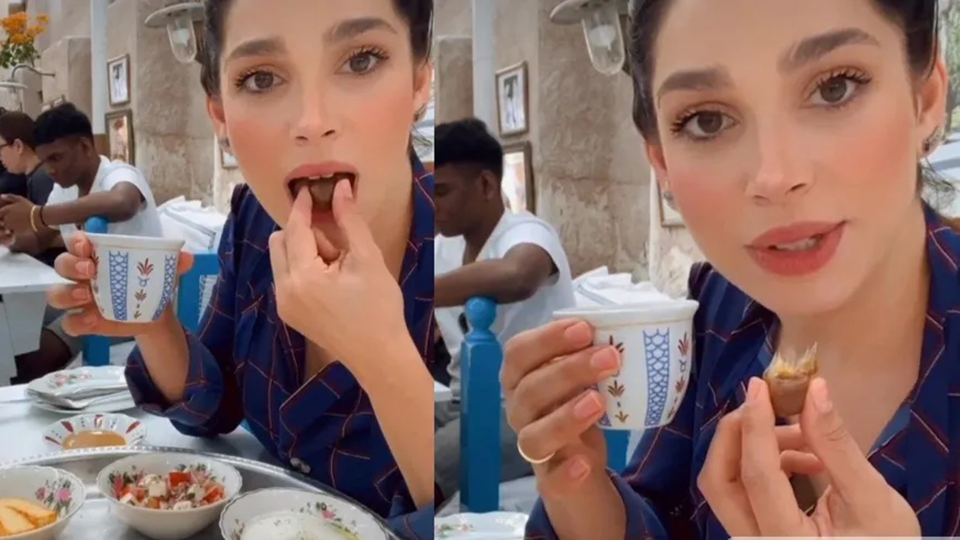 Sabrina Petraglia fala sobre primeiro café da manhã típico de Dubai: “Delícia”