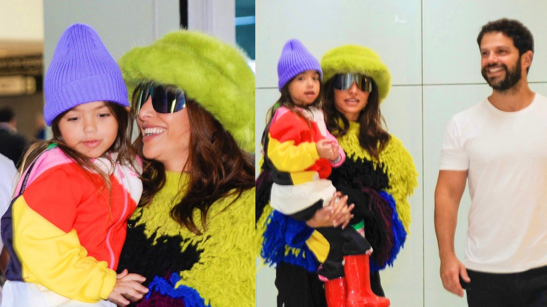 Sabrina Sato para aeroporto em São Paulo e atrai olhares com casaco extravagante