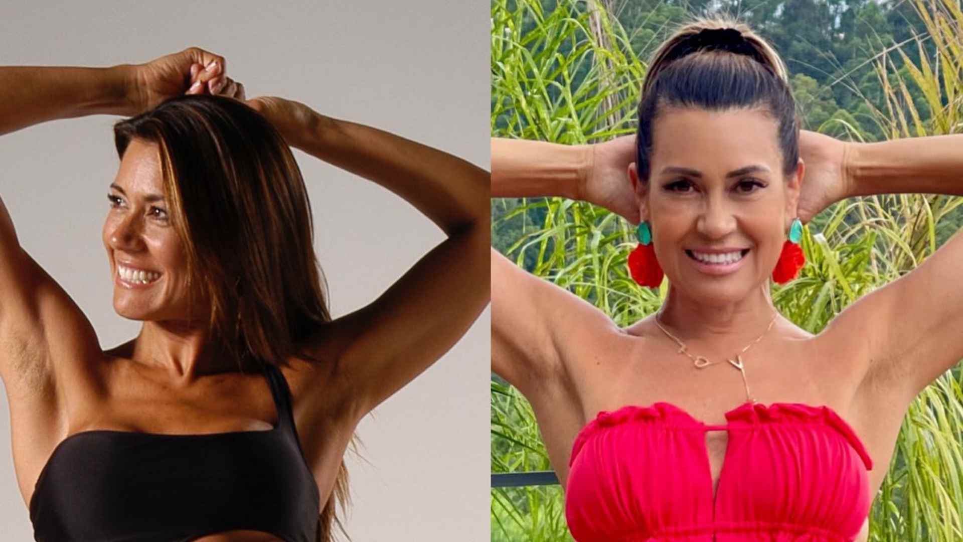 De biquíni, Solange Frazão chama atenção ao comparar corpo dos anos 2000 com atual: “Inspiração”