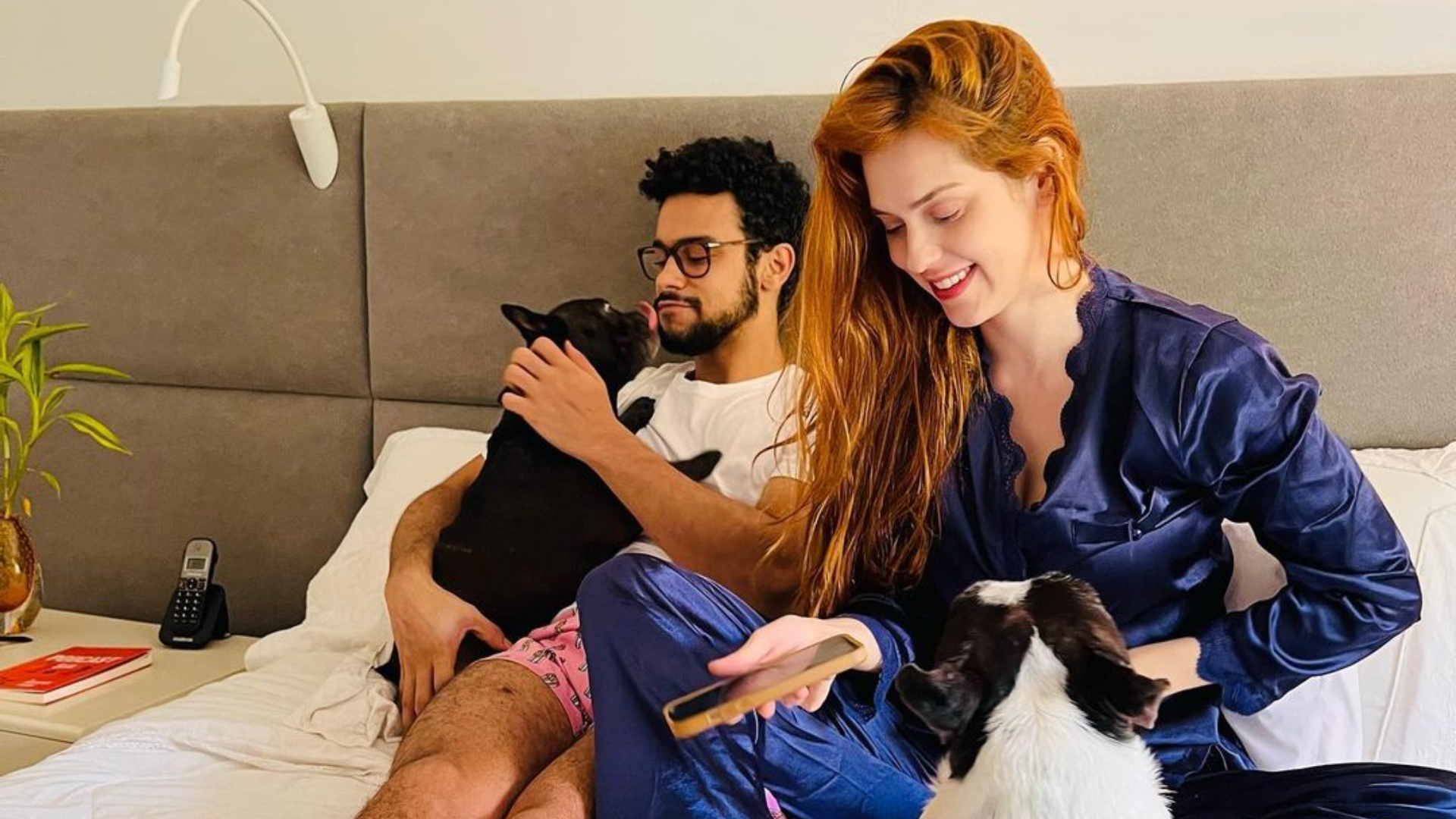 Sophia Abrahão e Sérgio Malheiros brincam com problema de casal: “climão”